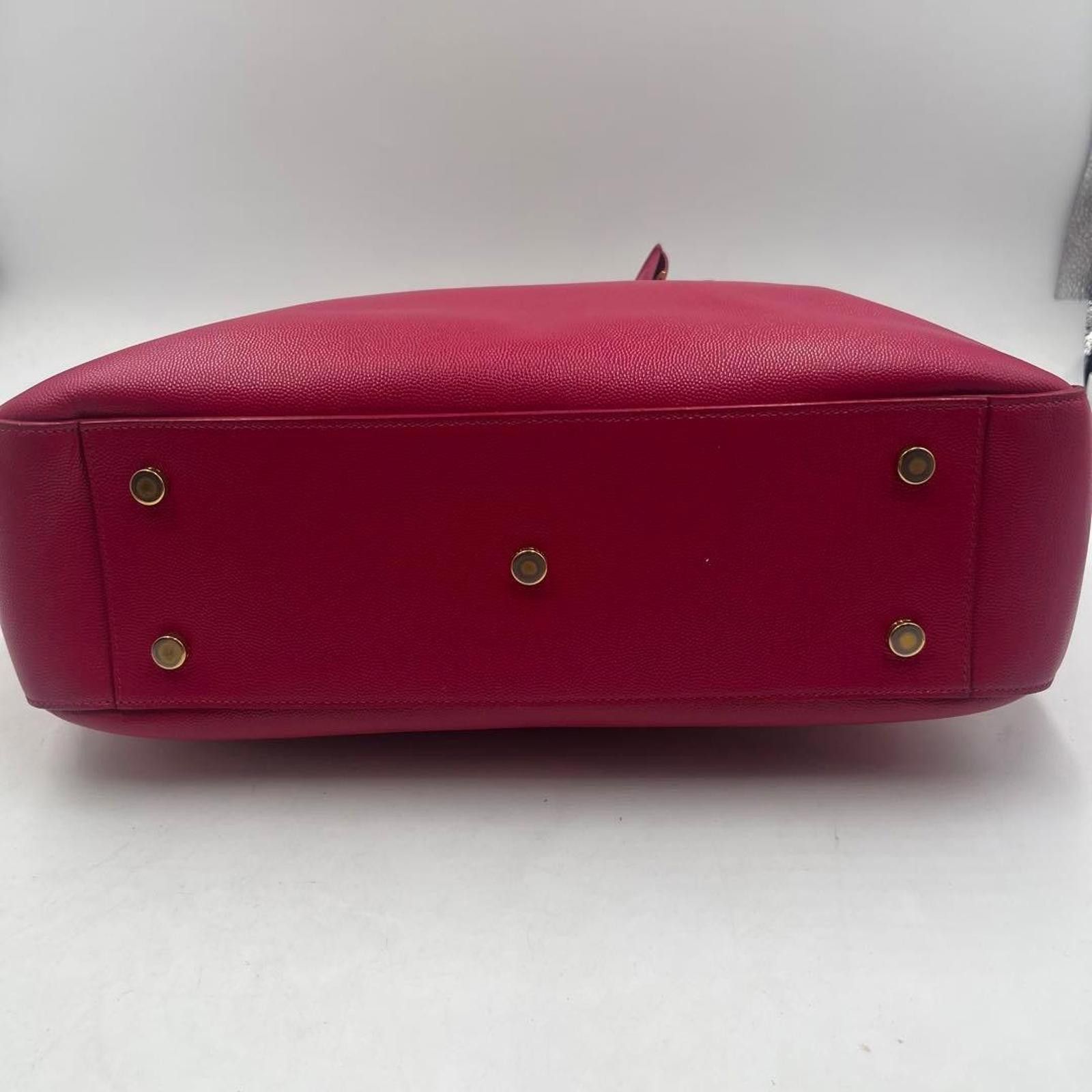 Saint Laurent Paris Saint Laurent - Red Leather Paris Bag Size ONE SIZE - 6 Thumbnail