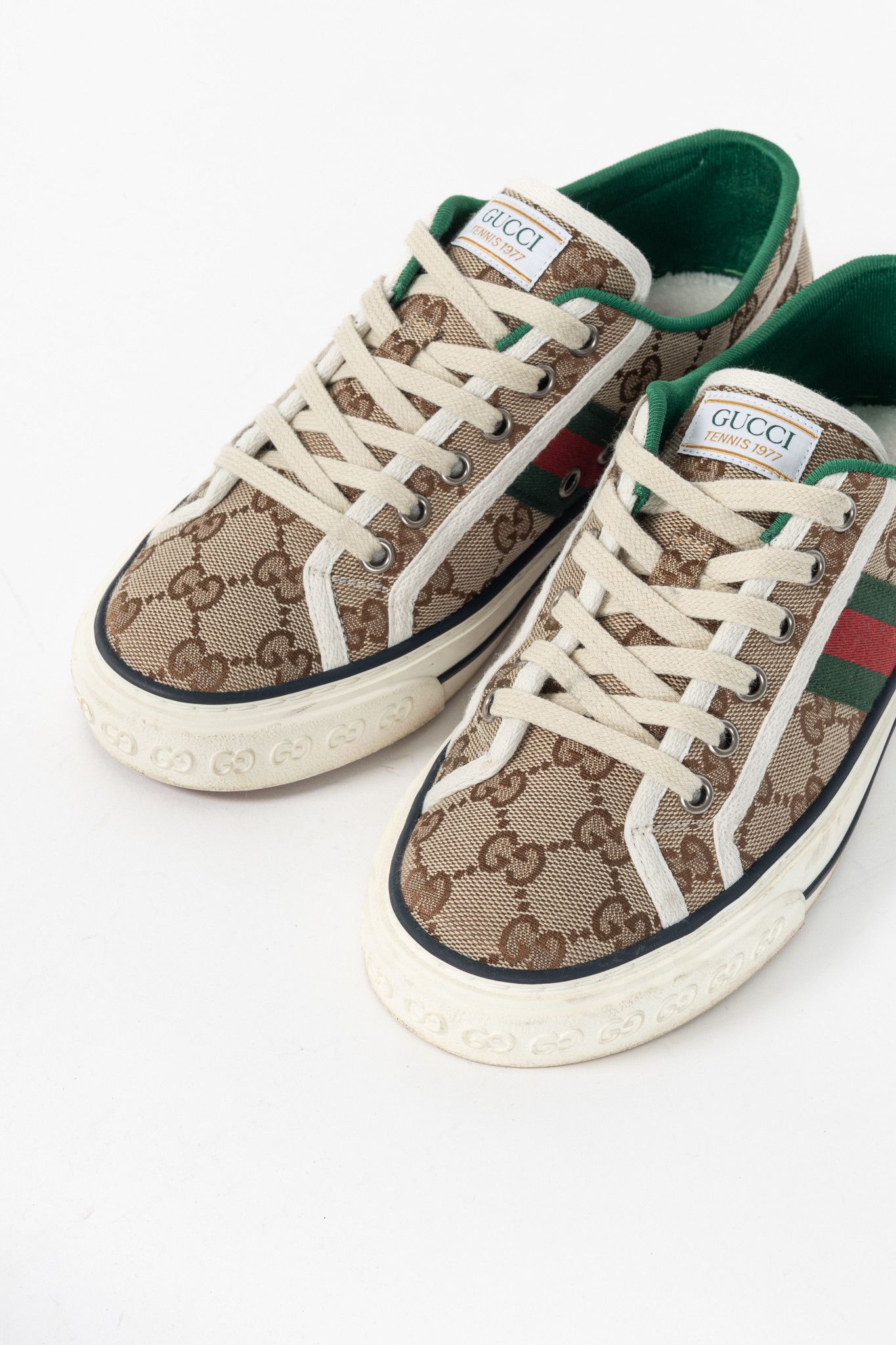 Gucci Gucci Gucci Tennis 1977 Original GG Canvas Sneakers Size US 6.5 / IT 36.5 - 6 Thumbnail