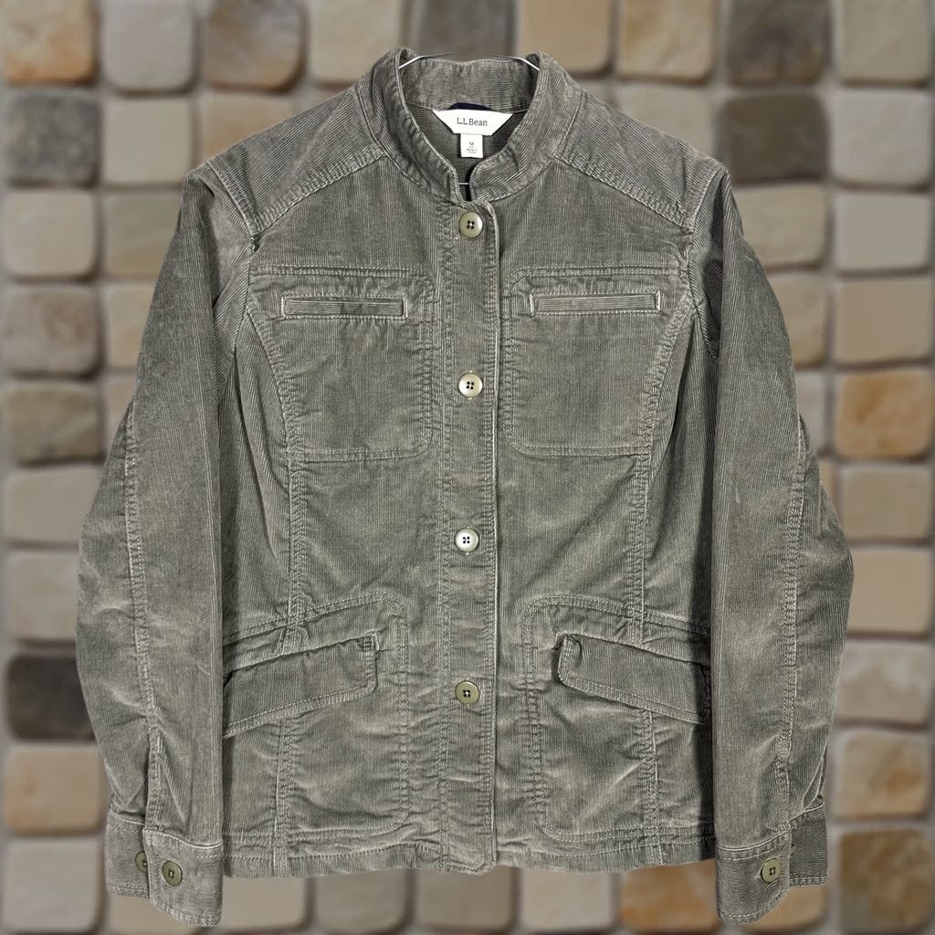 Vintage LL Bean Jacket Womens M Corduroy Chore Field Barn Cargo Coat Kennebec 282528 - Fall Style Size M / US 6-8 / IT 42-44 - 1 Thumbnail