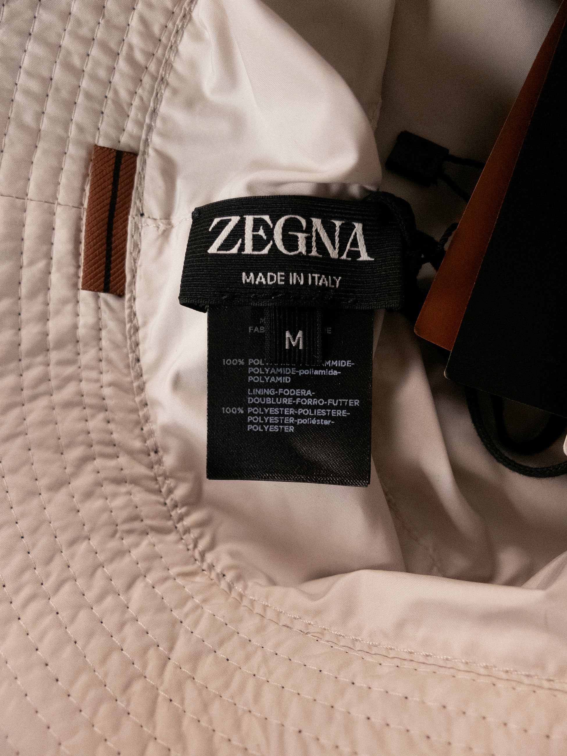 Ermenegildo Zegna ERMENEGILDO ZEGNA black logo embroidered nylon bucket hat Size ONE SIZE - 10 Thumbnail