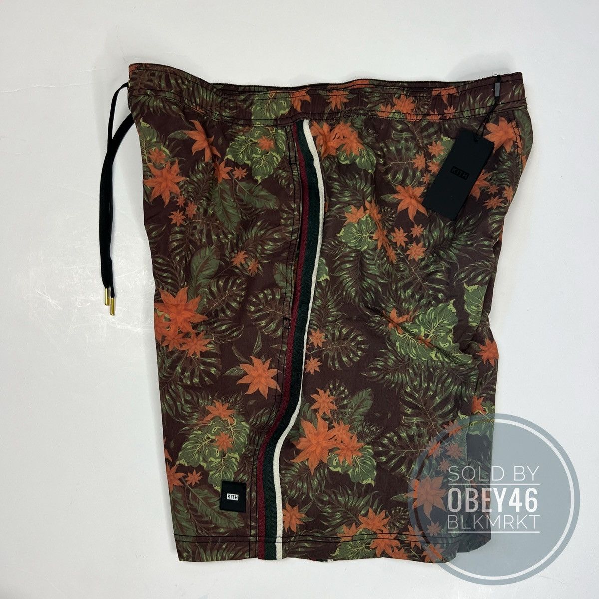 Kith KITH Tilden Swim Trunks Black Floral Print L Size US 34 / EU 50 - 4 Thumbnail