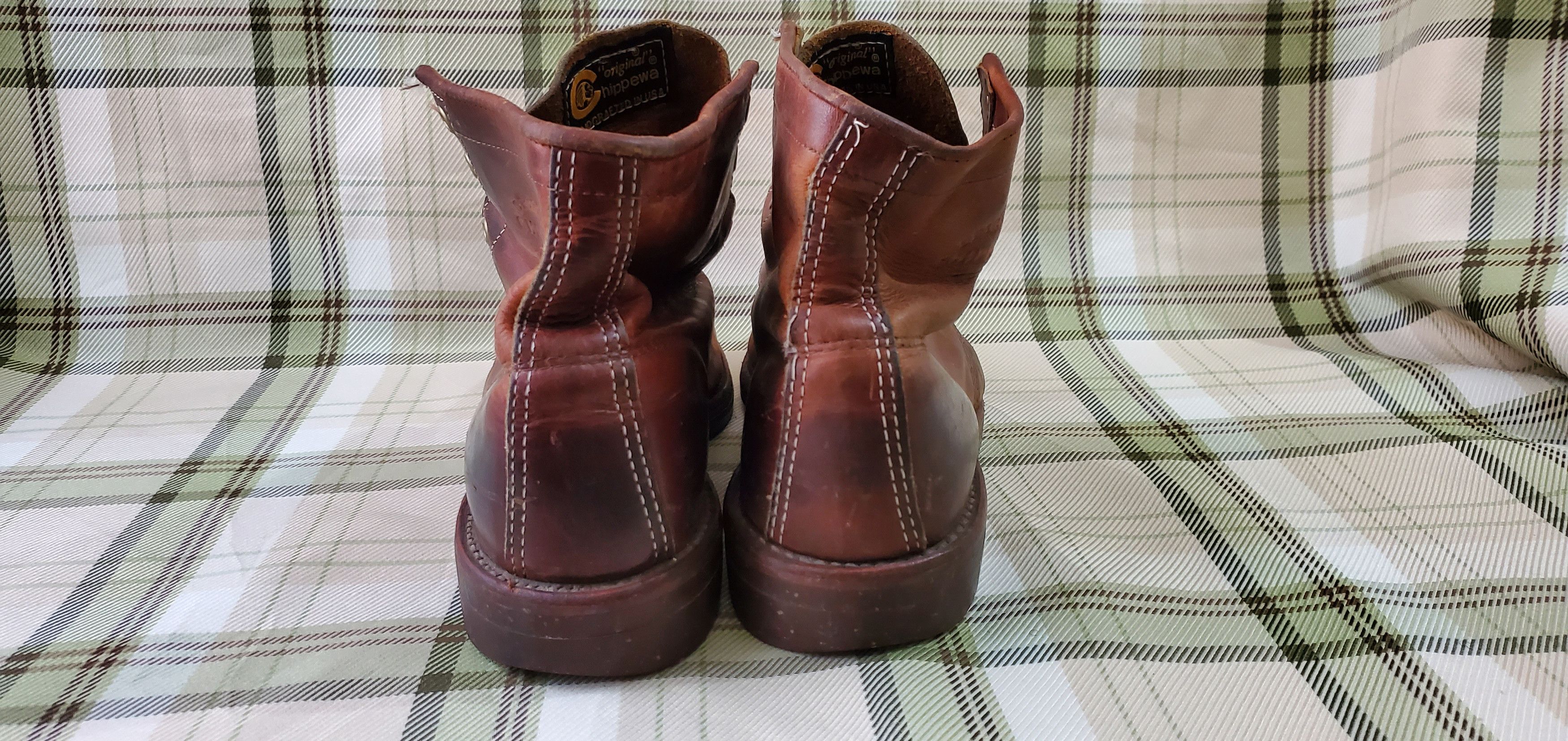 Chippewa CHIPPEWA Brown Leather Lace Up Boots Size US 8 / EU 41 - 4 Thumbnail