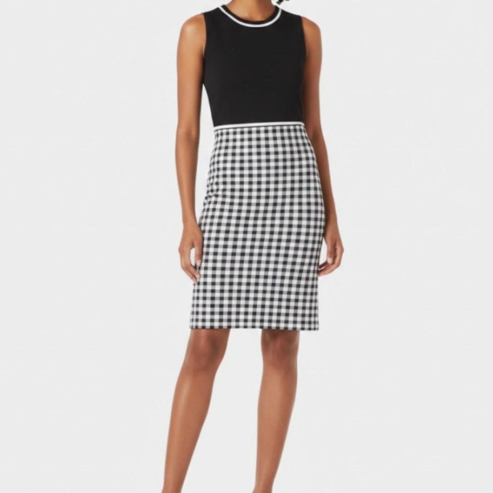 Other Hobbs London Saffi Knitted Dress Navy Ivory Womens 6 Size M / US 6-8 / IT 42-44 - 2 Thumbnail