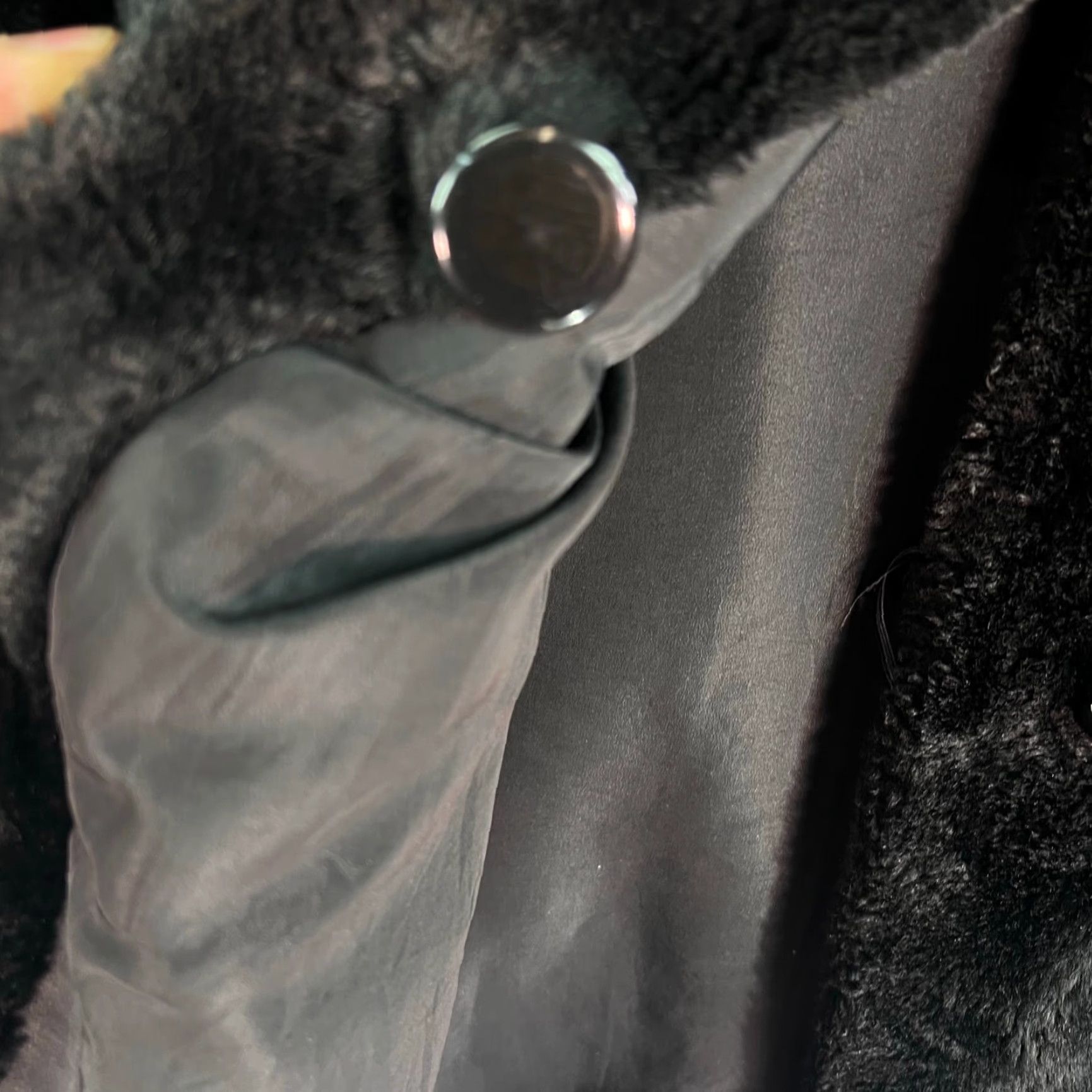Vintage VINTAGE J Percy Women's Faux Fur Coat 1970s Soft Warm Black Size 2XL Size XXL / US 16-18 / IT 52-54 - 6 Thumbnail