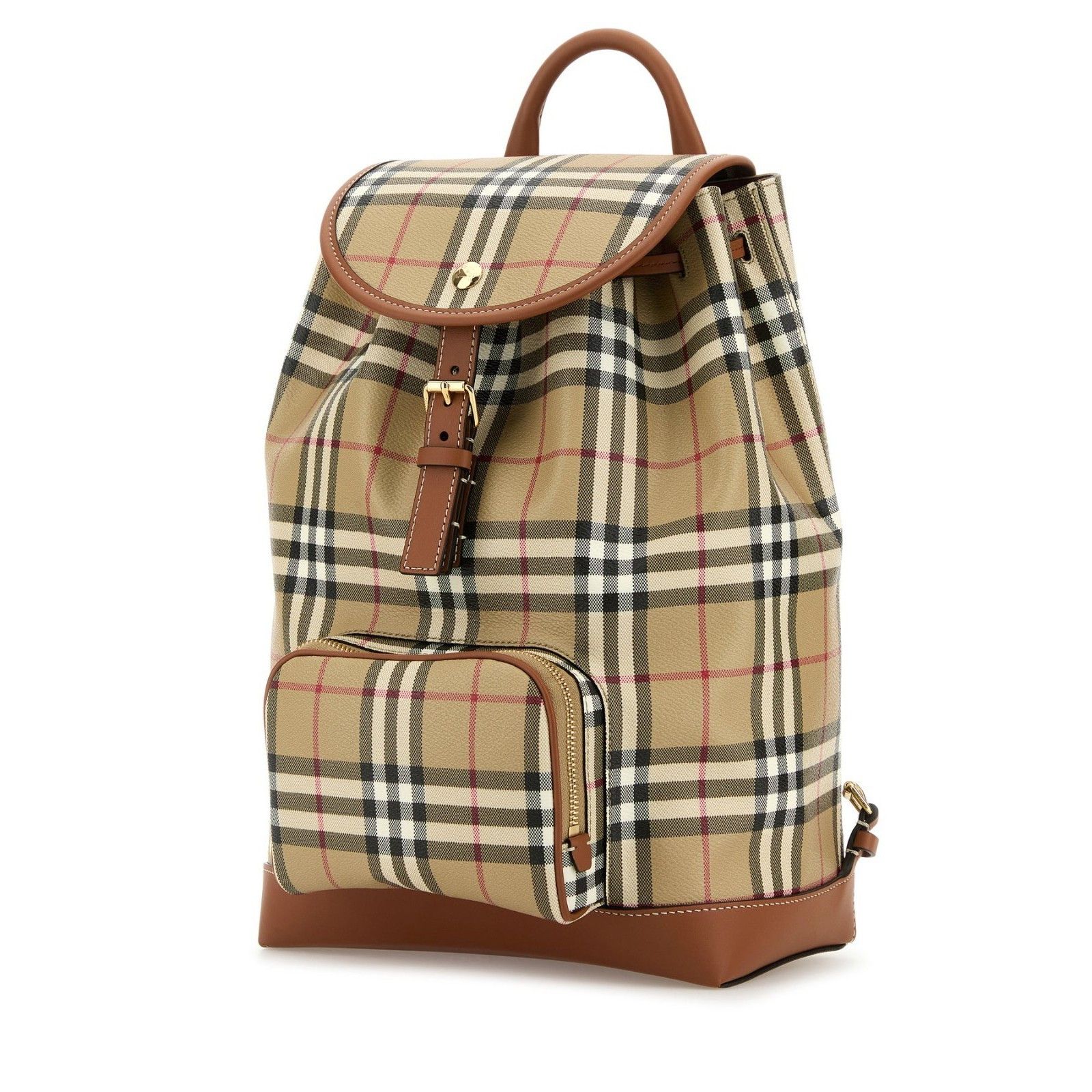 Burberry BURBERRY Beige Check Backpack New Size ONE SIZE - 2 Thumbnail