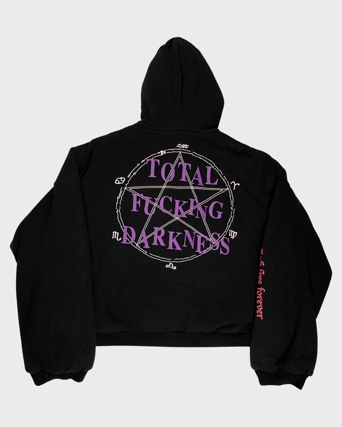VETEMENTS 17AW TFD ZIP UP Hoodie 最終値下げ Vetements 2017 Vetements TFD Total Fucking Darkness Zip Up