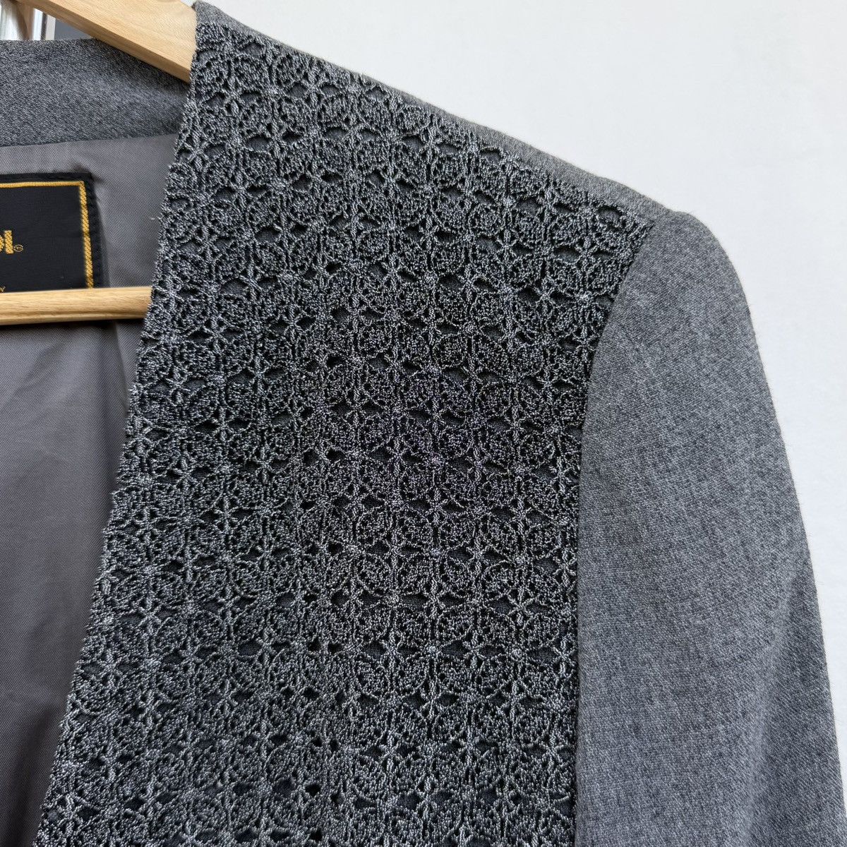 Fendi Luxury Vintage Fendi 365 Metallic Knit Blazer Made In Italy Size S / US 4 / IT 40 - 5 Thumbnail