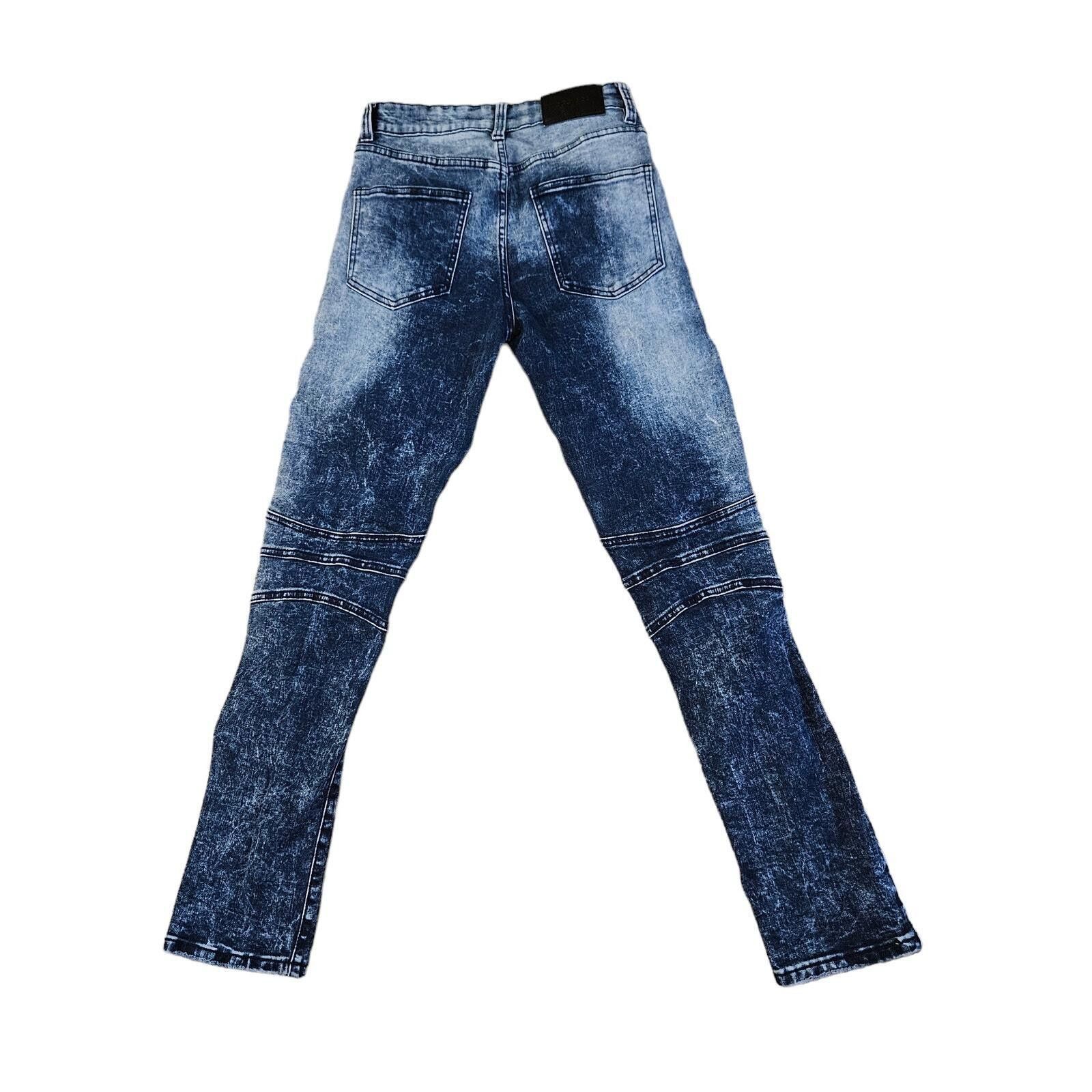 Designer Decibel Jeans Distressed Denim Straight Leg Blue Size 28X32 Size US 28 / EU 44 - 2 Thumbnail
