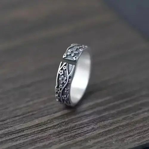 VIBE S925 silver adjustable plum ring Size ONE SIZE - 3 Thumbnail