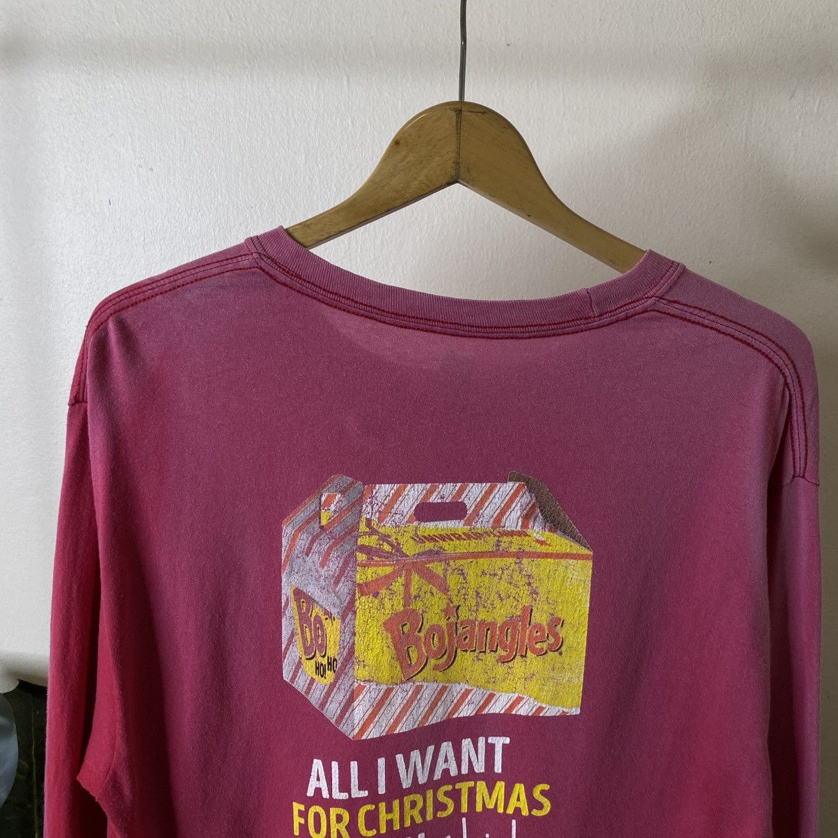 Vintage Y2K Bojangles Fried Chickens Promo Sunfaded LS Tee Size US M / EU 48-50 / 2 - 3 Thumbnail