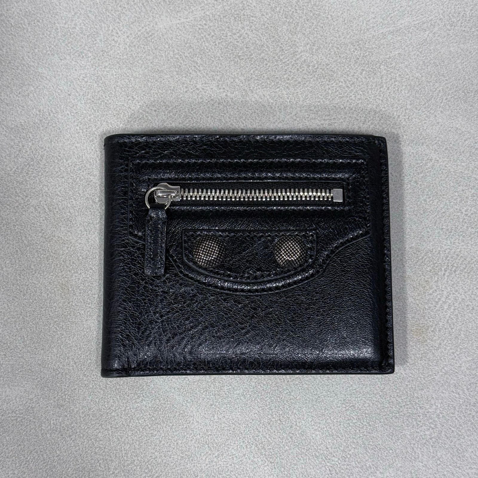 Balenciaga NEW Balenciaga Le Cagole Bifold Black Leather Wallet Size ONE SIZE - 1 Thumbnail