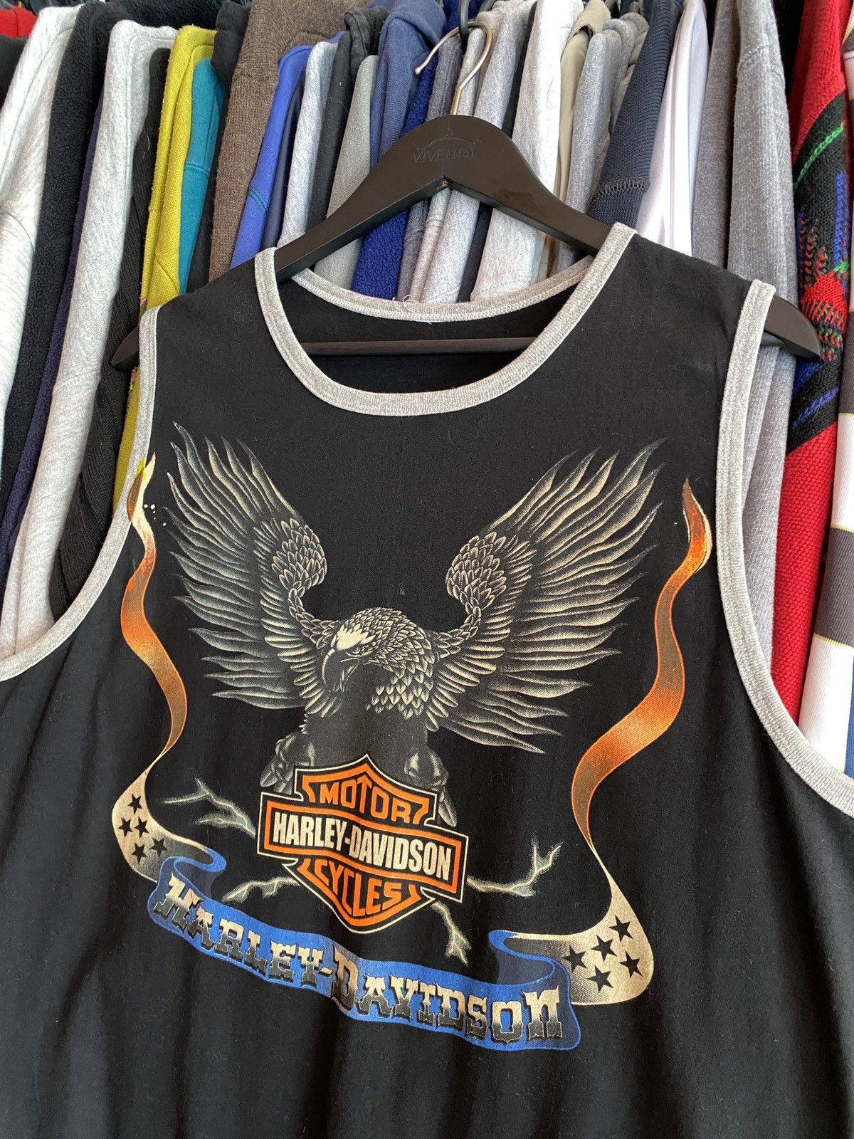 Harley Davidson VINTAGE HARLEY DAVIDSON EAGLE TANK TOP Size US XL / EU 56 / 4 - 2 Thumbnail
