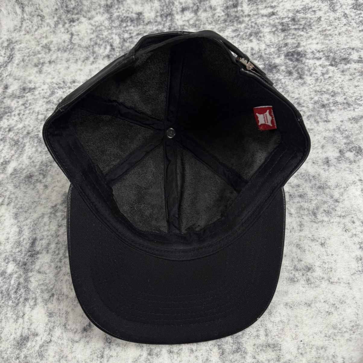 Supreme Supreme FW14 Leather Script Logo 6 Panel ‘Black’ Cap Size ONE SIZE - 4 Thumbnail