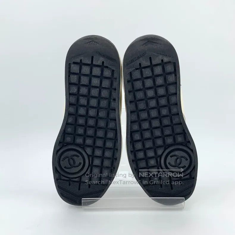 Chanel Chanel Colour-blocked logo logo lace-thed casual flat snea Size US 4.5 / IT 34.5 - 5 Thumbnail