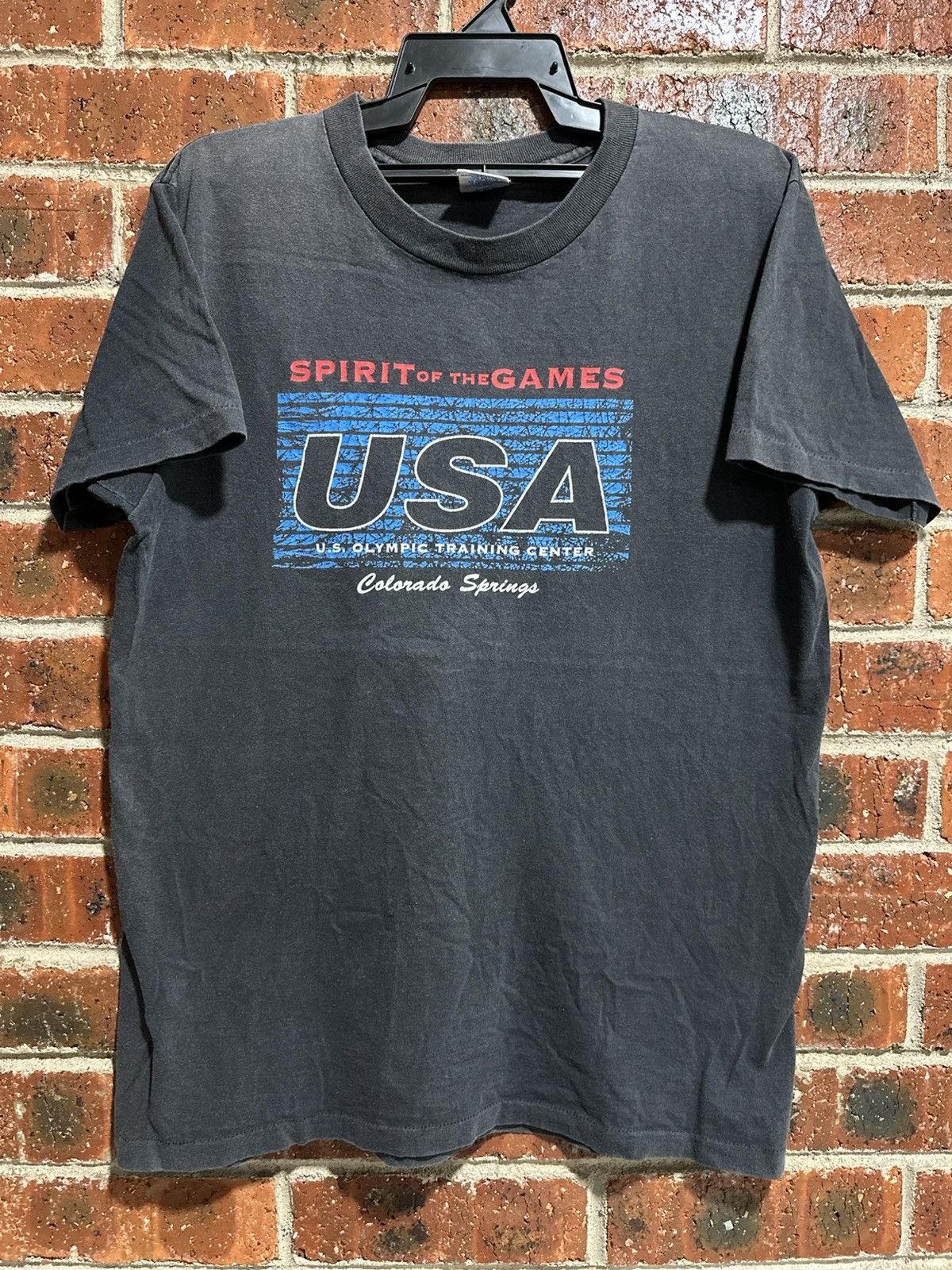 Sears Vintage Spirit Of The GameS USA Olympic Sun Faded Tee Size US L / EU 52-54 / 3 - 1 Thumbnail