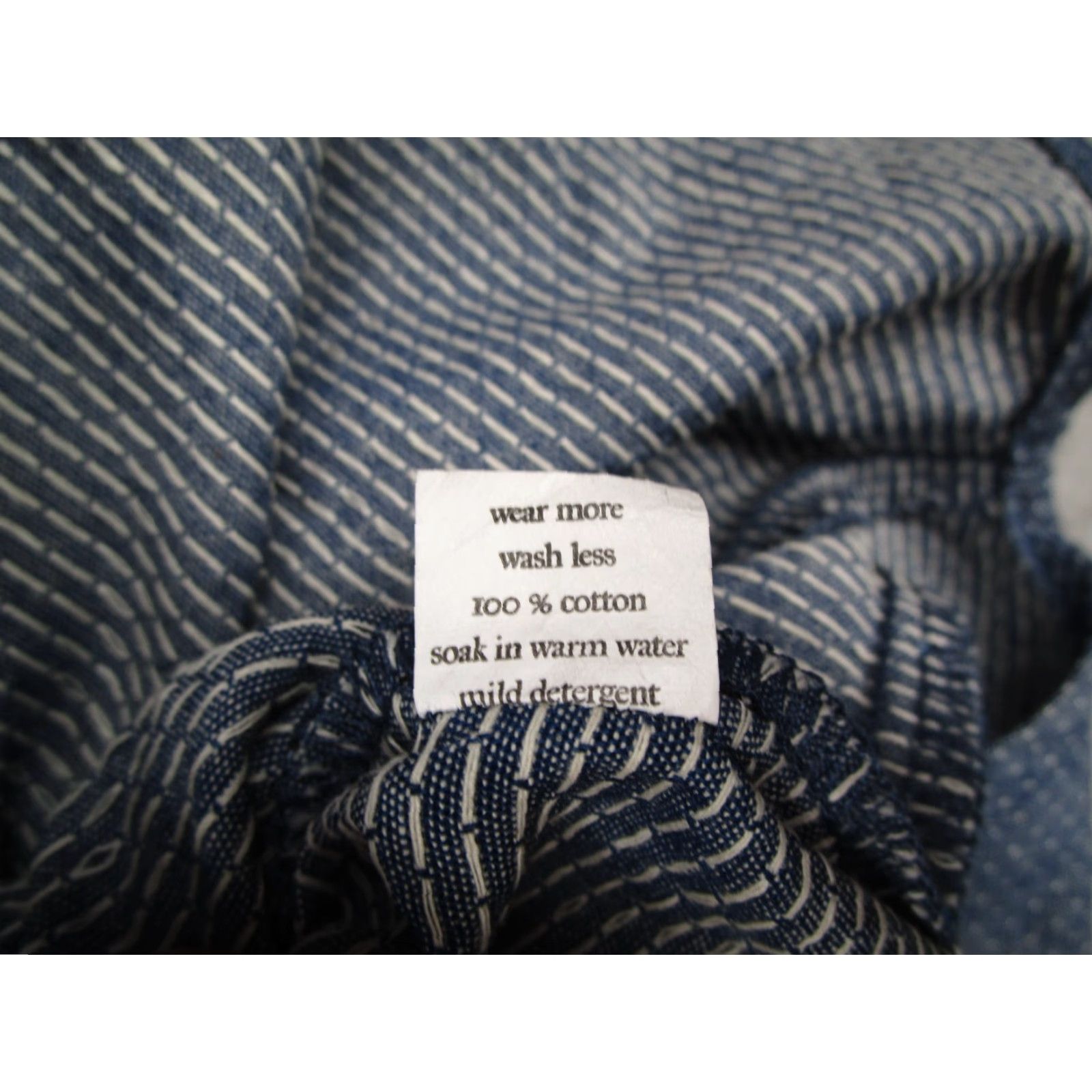 Vintage Ruell and Ray Shirt Mens Medium Blue Chambray Polka Dot Long Sleeve Zip Front USA Size US M / EU 48-50 / 2 - 6 Thumbnail