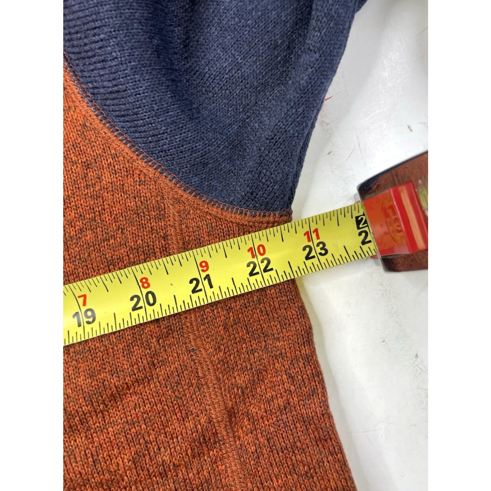 Patagonia Patagonia Better Sweater Pullover Sweater 1/4 Zip Fleece Men M Orange Blue Vintage No Size US M / EU 48-50 / 2 - 7 Thumbnail