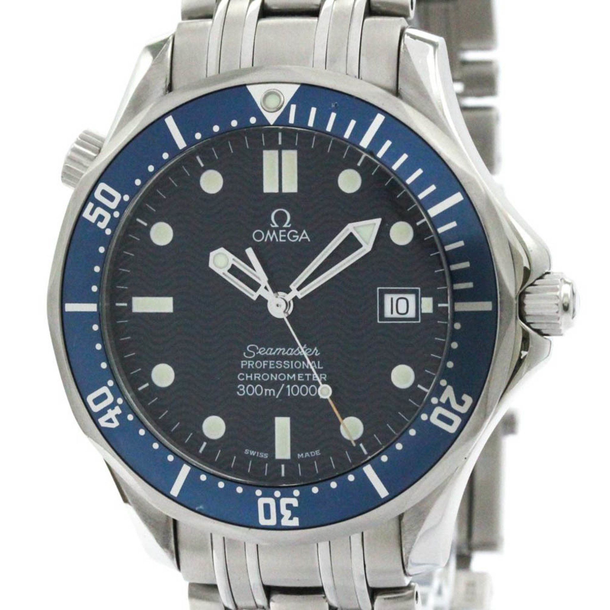 Polished Omega Seamaster Professional 300M Automatic Watch 2531.80 Bf580511 in Blue, Women's