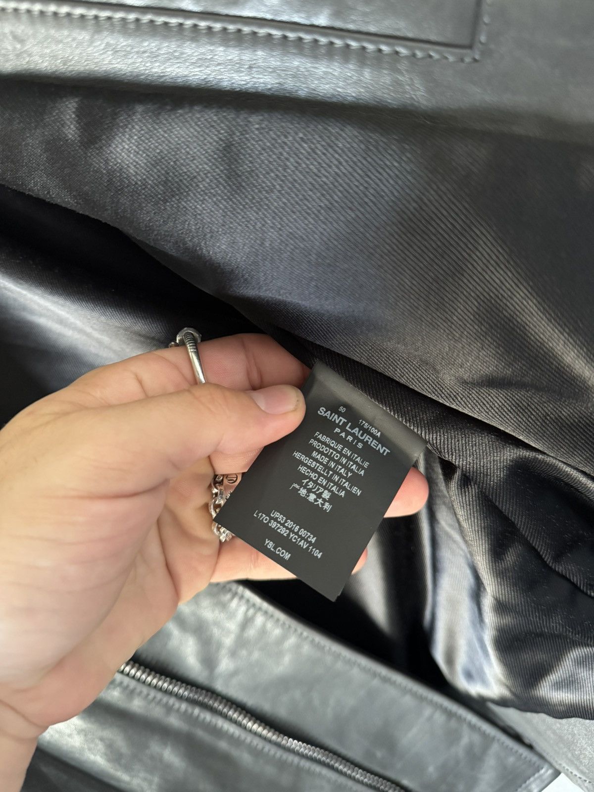Saint Laurent Paris Saint Laurent Paris L17 Leather Jacket Size US M / EU 48-50 / 2 - 7 Thumbnail