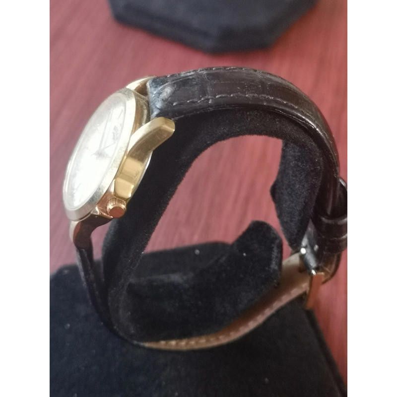 Designer Rotary gold plated black leather strap Size ONE SIZE - 3 Thumbnail