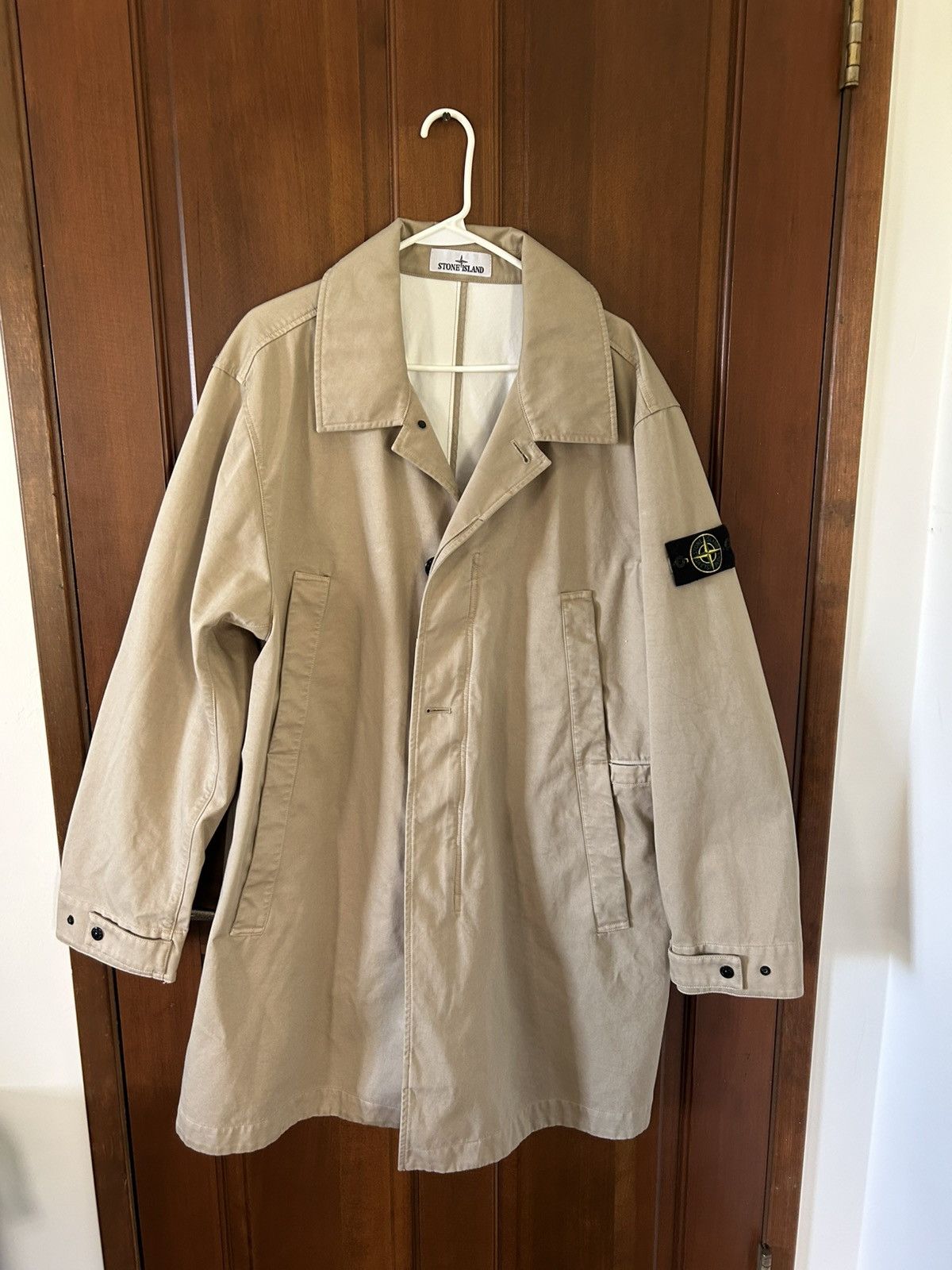 Stone Island Stone Island “Raso Gommato-3L” trench coat | Grailed