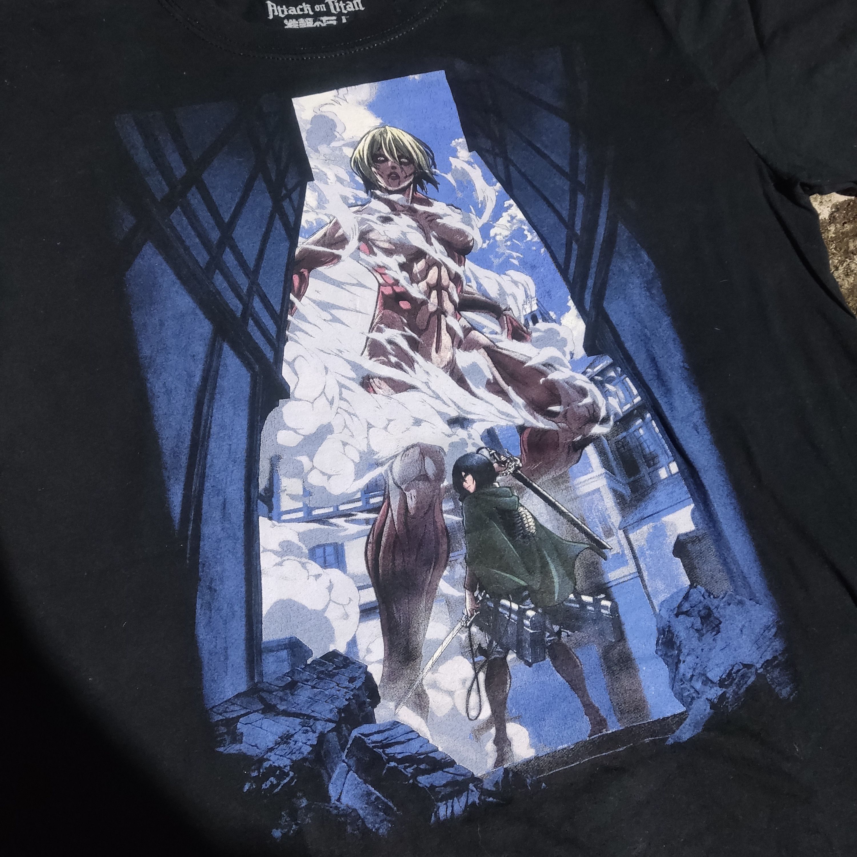 Anime Attack on Titan Rare Tee, Annie & Mikasa Size US M / EU 48-50 / 2 - 1 Thumbnail