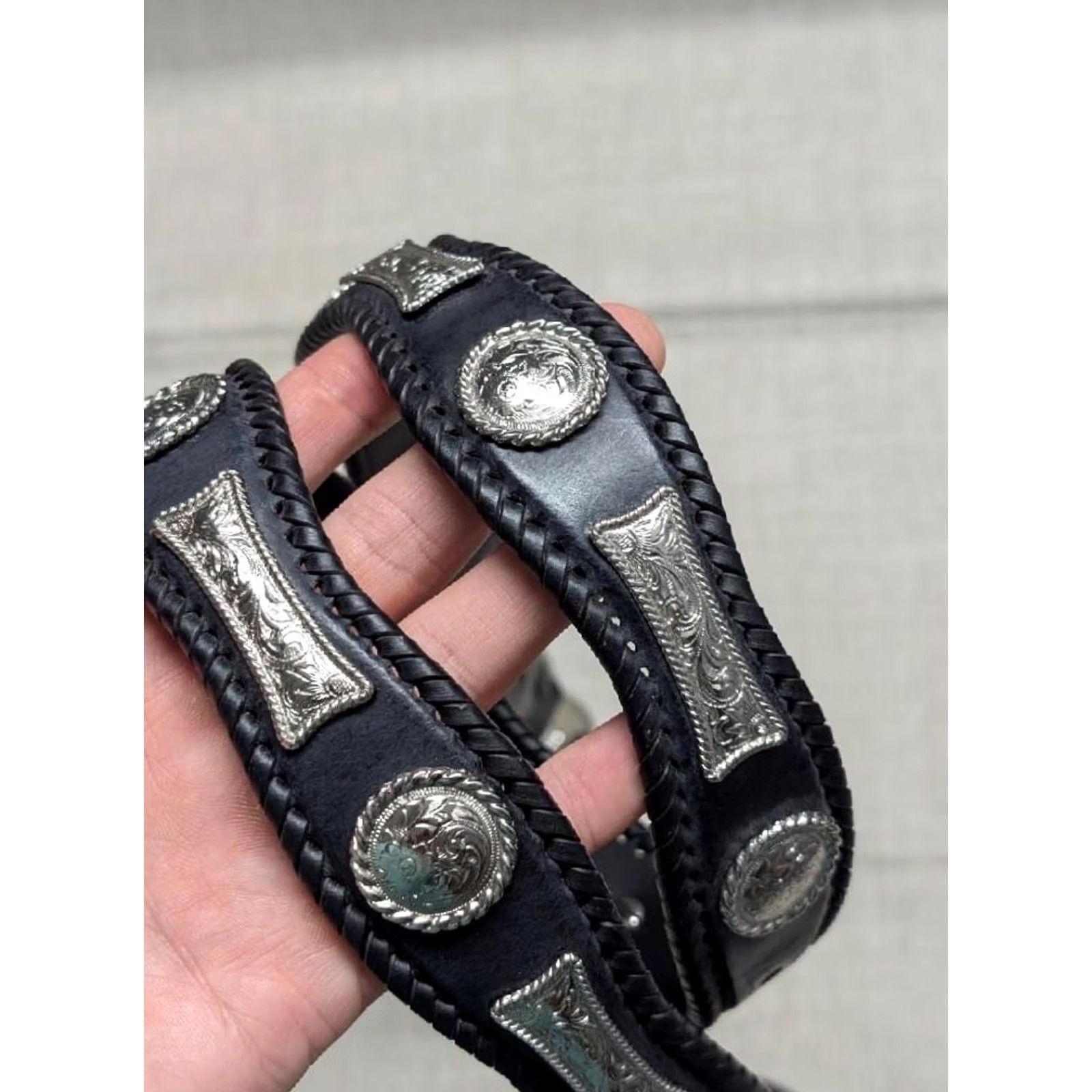 Vintage VINTAGE Larry Mahan Western Belt Size 40 - 2 Thumbnail