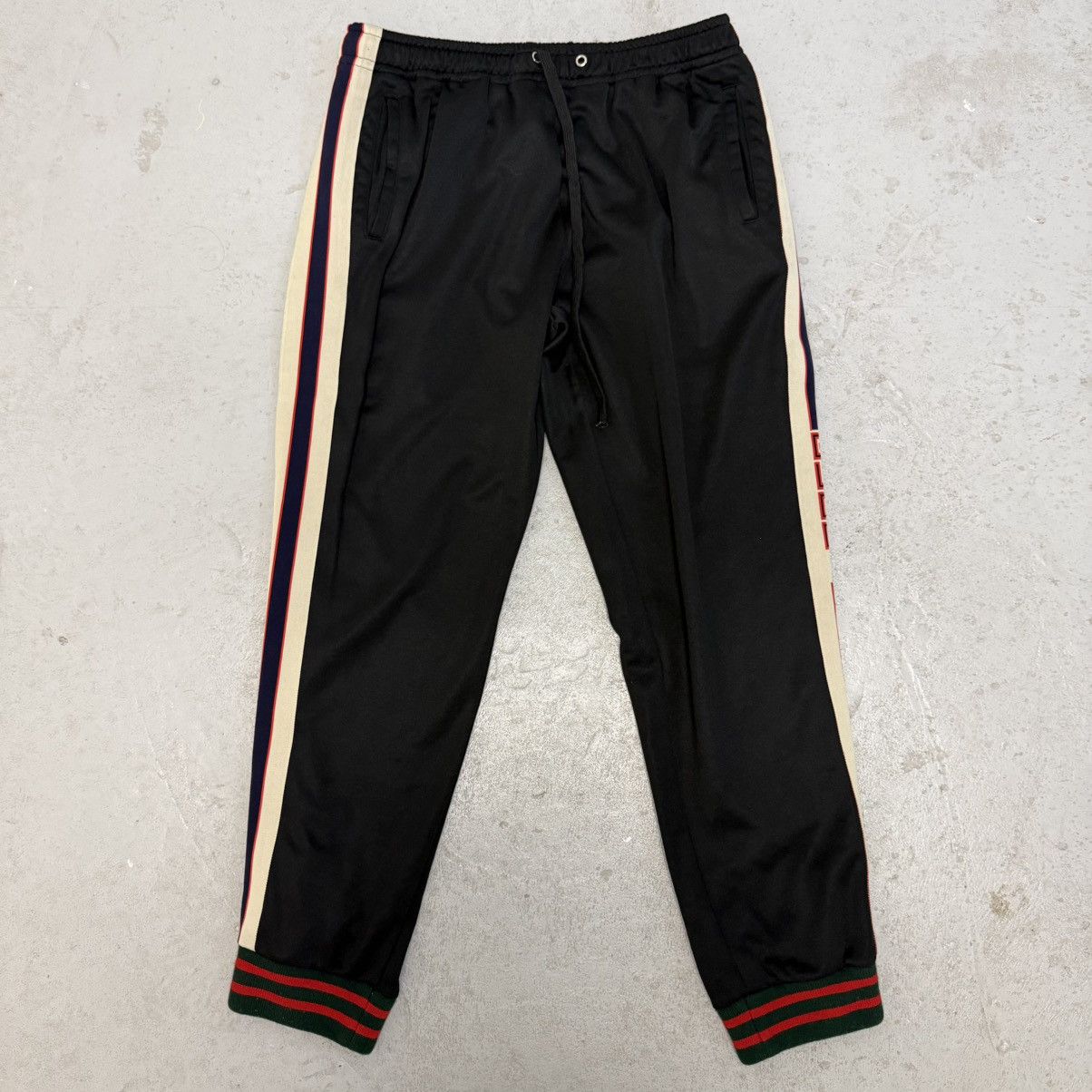 Gucci Gucci 2019 Black Cotton Track Sweatpants Sz Large Size US 34 / EU 50 - 1 Thumbnail