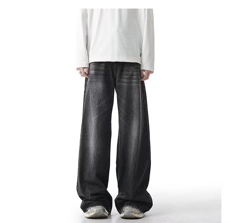 Japanese Brand × Jean Men's straight washed loose street fashion jeans Size US 32 / EU 48 - 2 Thumbnail