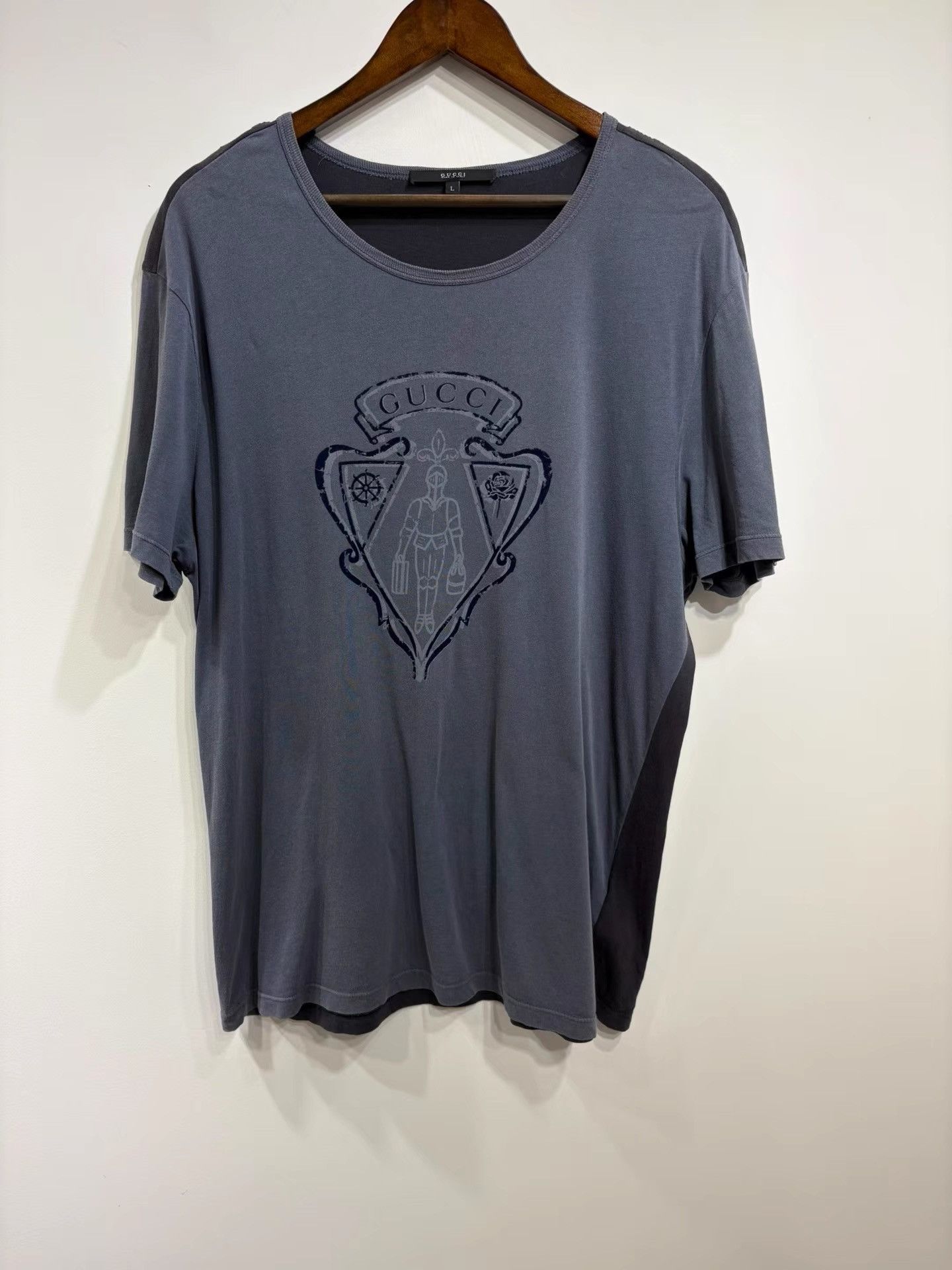 Gucci Gucci Men's Color Block Short Sleeve T-shirt K29 Size US L / EU 52-54 / 3 - 1 Thumbnail