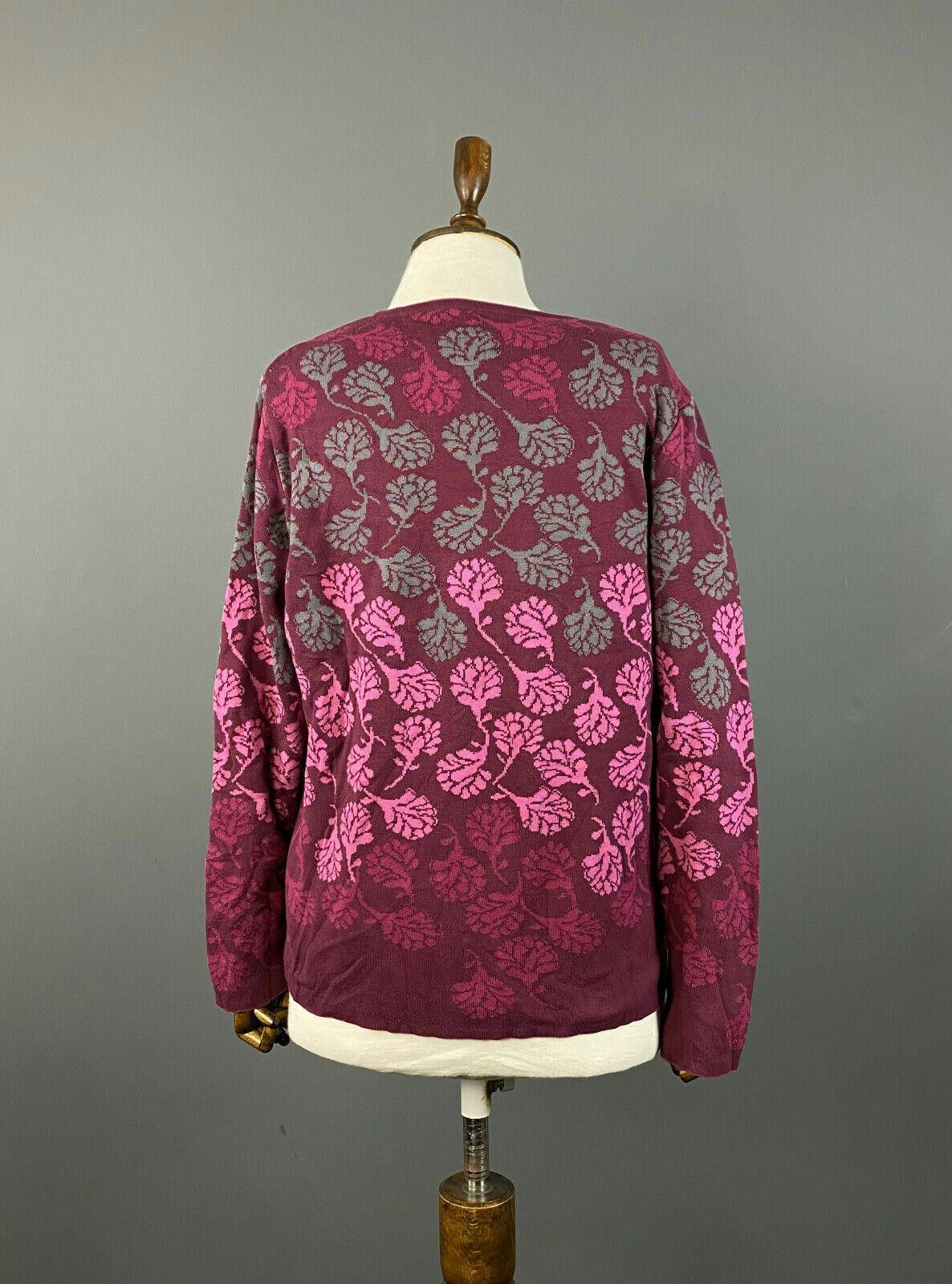 Designer Deerberg by Oska Red Floral Sweatshirt Sweater Size M Size M / US 6-8 / IT 42-44 - 5 Thumbnail