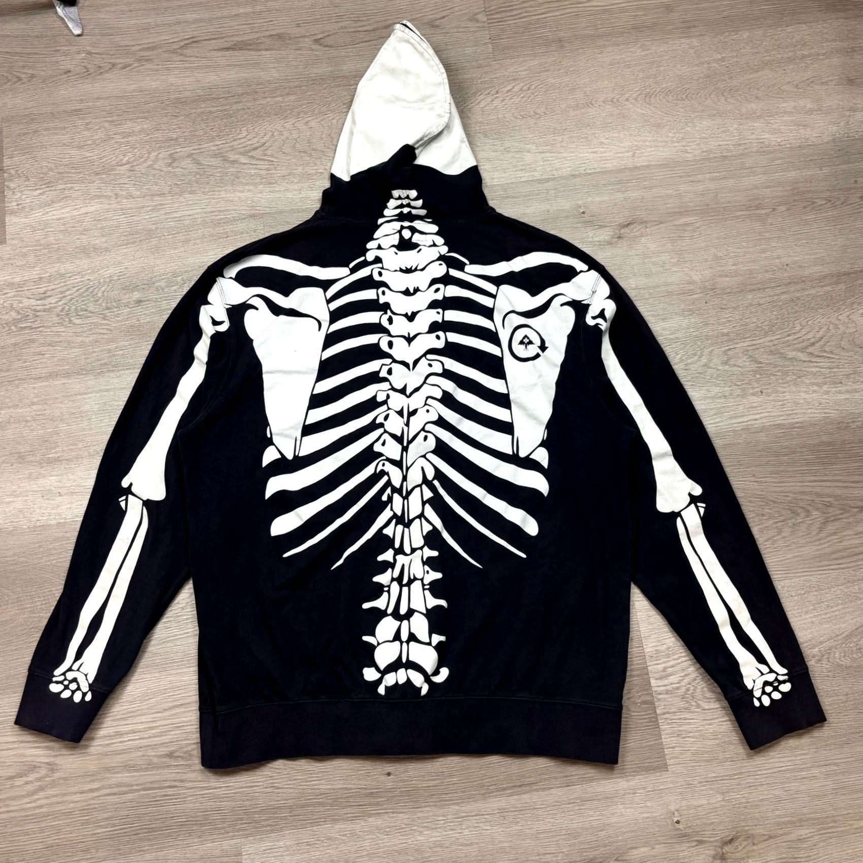 Vintage LRG Lifted Research Group Hoodie Men's 4XL Y2K Dead Serious Skeleton Kanye Size US XXL / EU 58 / 5 - 3 Thumbnail