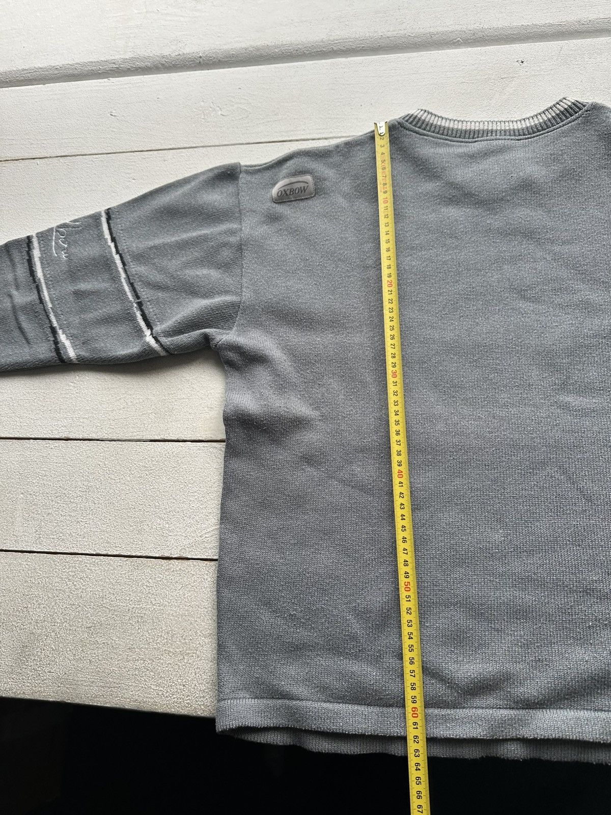 Oxbow × Vintage 🚨 VINTAGE OXBOW SWEATER RARE WITH LOGO V NECK LUXURY Size US M / EU 48-50 / 2 - 9 Thumbnail