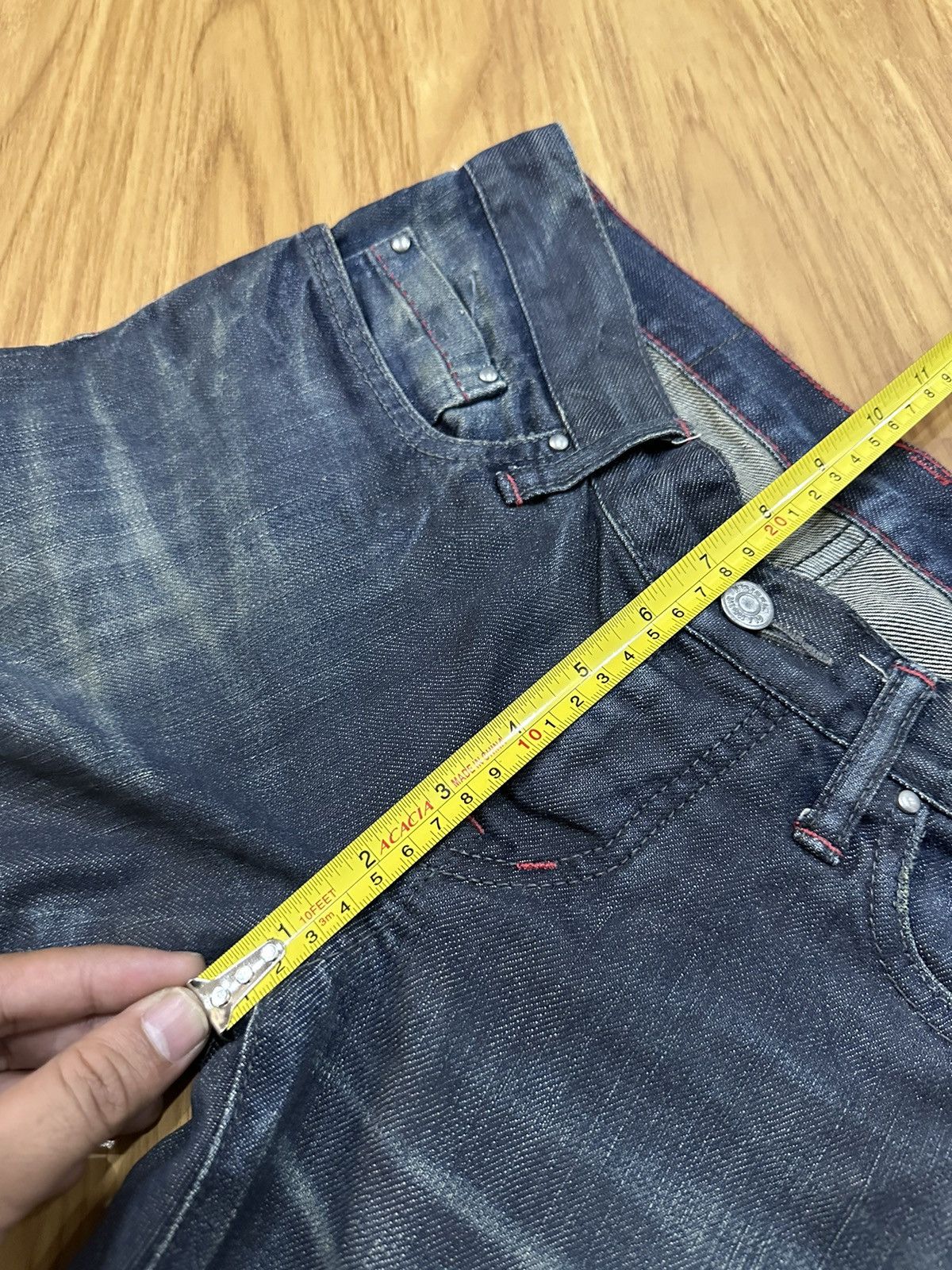 Hysteric Glamour Hysteric Glamour Waxed Distressed Knee Denim Size US 28 / EU 44 - 14 Thumbnail