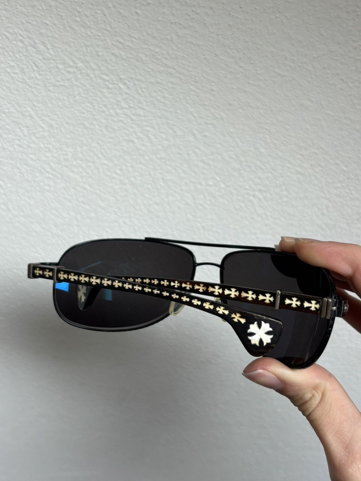 Chrome Hearts Chrome Hearts the Beast II sunglasses Pearl details Size ONE SIZE - 3 Thumbnail