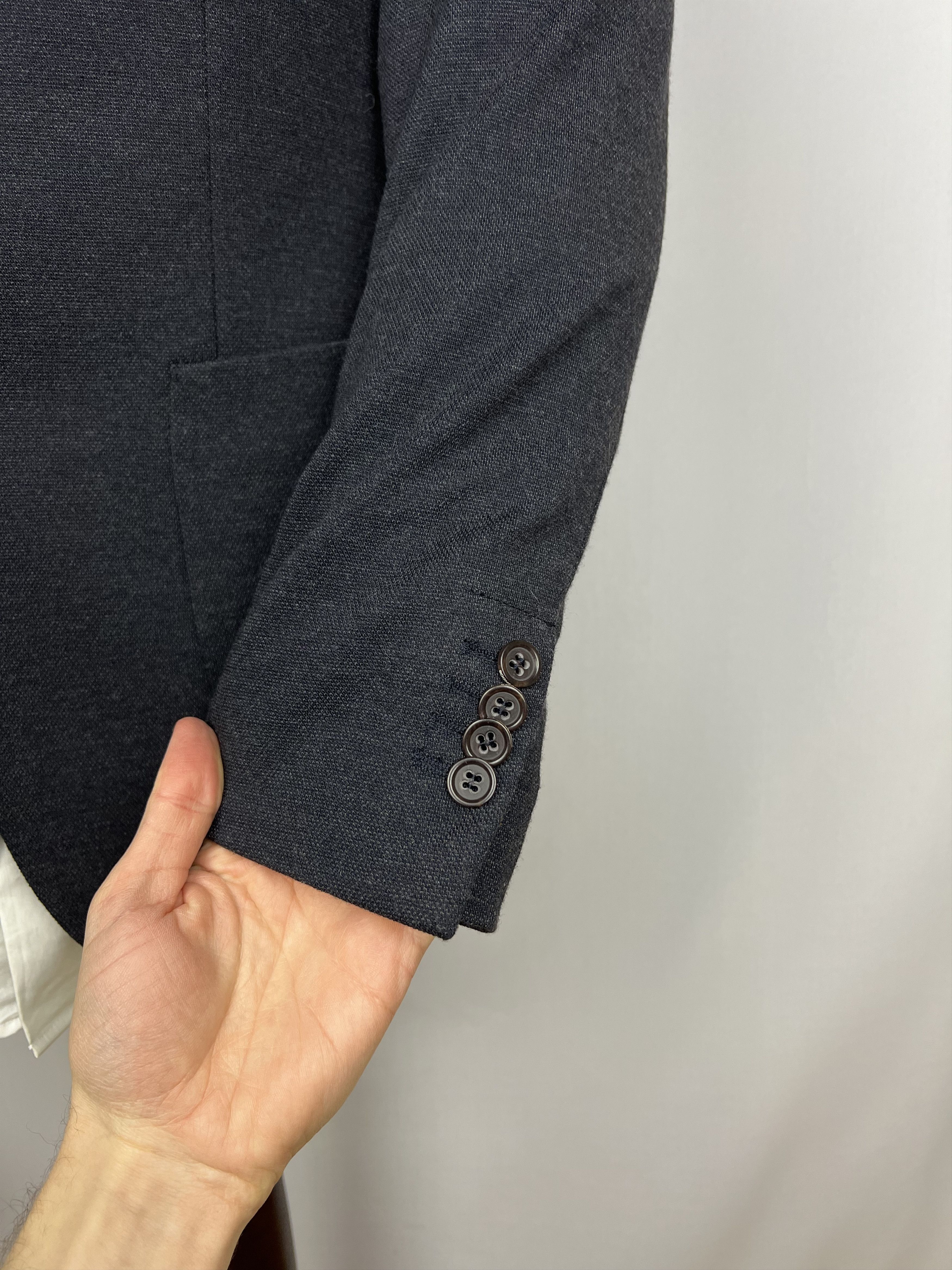 Bogner Modern Solid Wool-Blend Patch Pockets Sport Coat Size 36R - 9 Thumbnail
