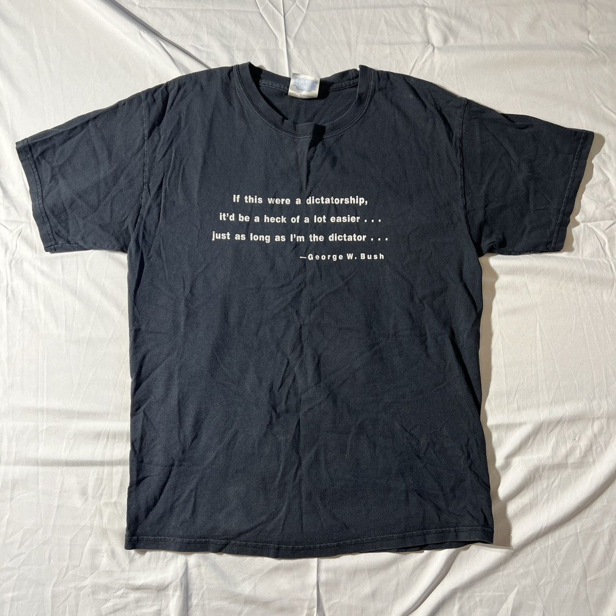 Hanes George W Bush Graphic T-Shirt Size US M / EU 48-50 / 2 - 1 Thumbnail