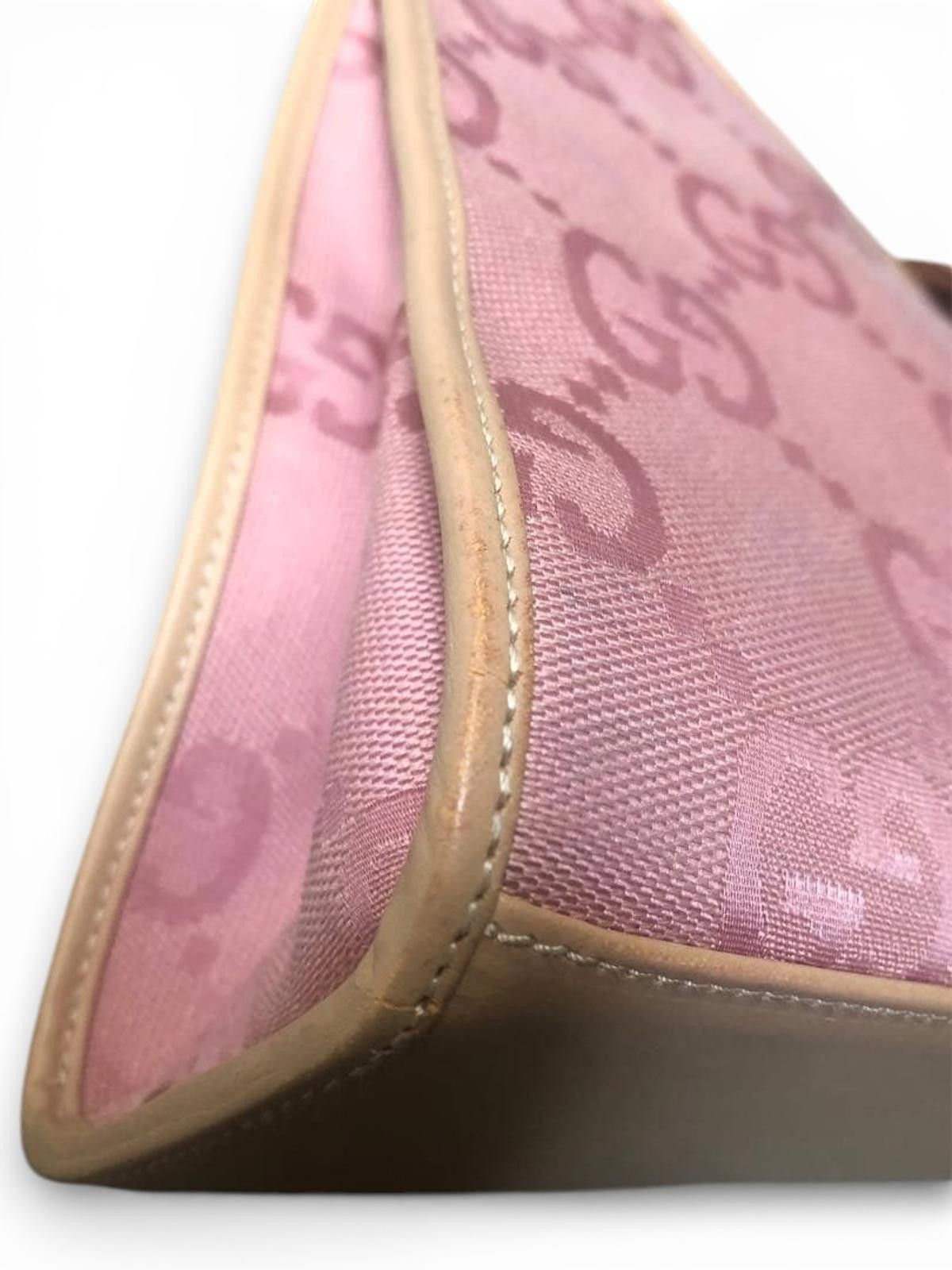 Gucci Gucci - Pink GG Monogram Canvas Shoulder Bag Size ONE SIZE - 7 Thumbnail