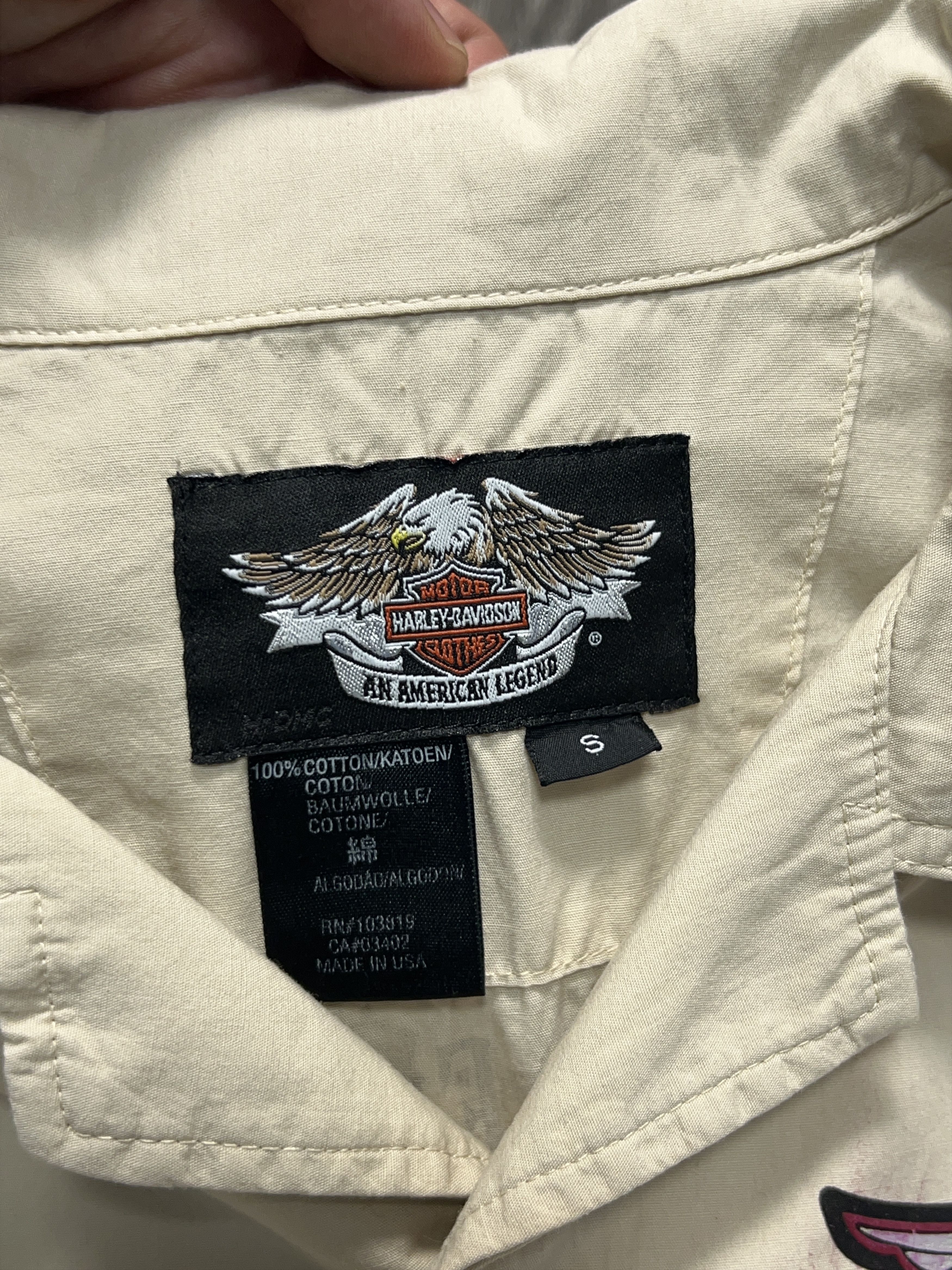 Vintage Harley Davidson Motorcycles Biker Shirt Button Up Big Logo S Size US S / EU 44-46 / 1 - 7 Thumbnail