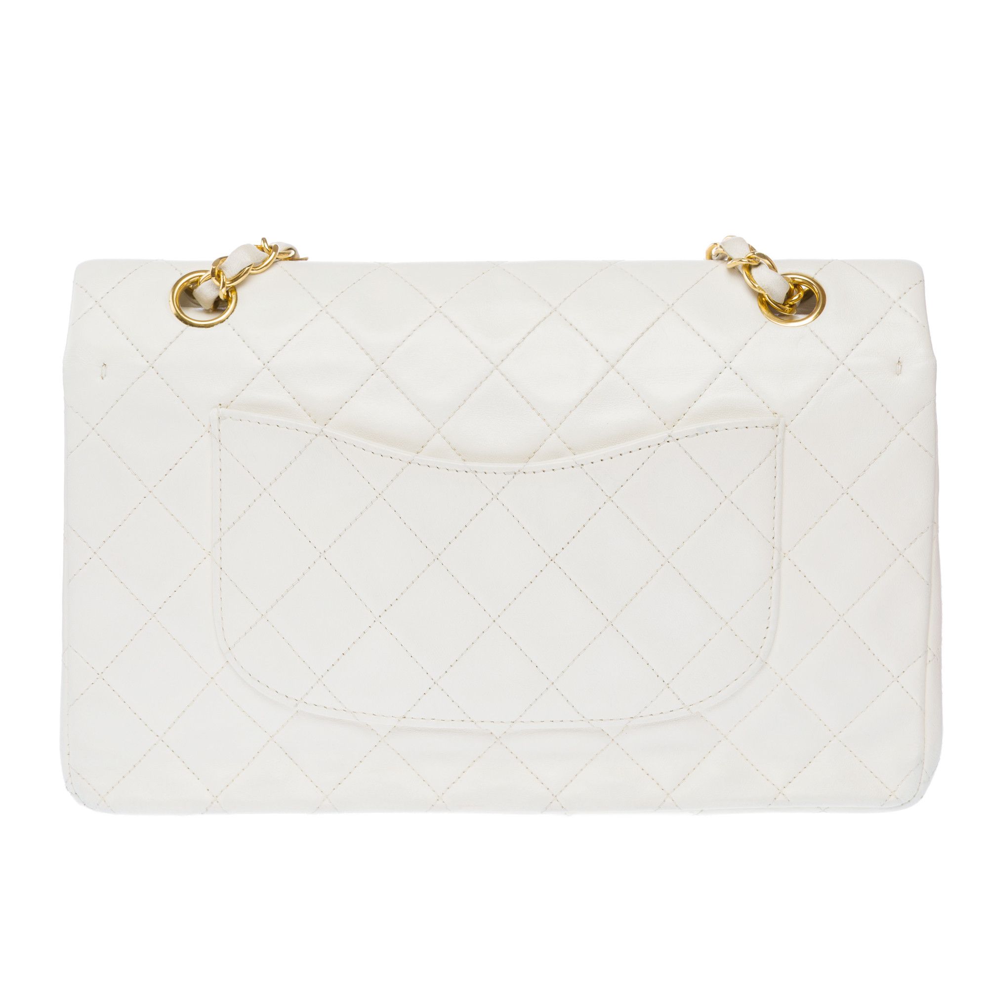Chanel Chanel Timeless Classique in White Leather Size ONE SIZE - 3 Thumbnail