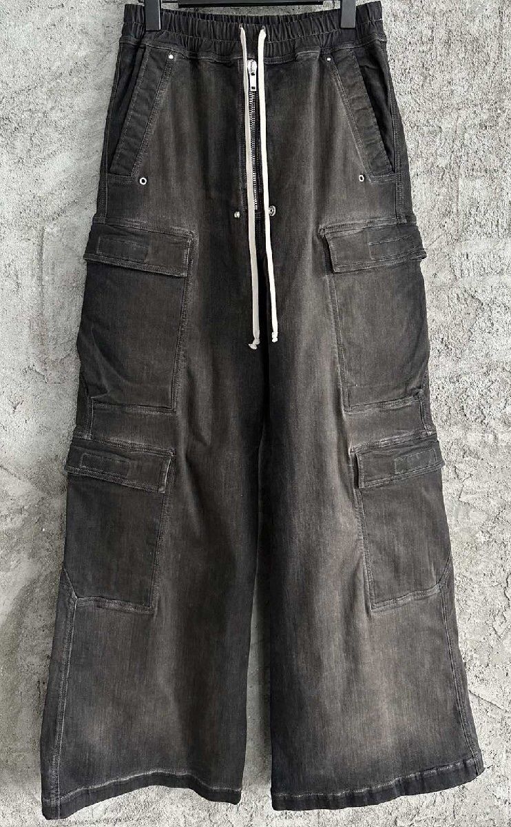Rick Owens × Rick Owens Drkshdw Rick Owens DRKSHDW Double Cargo Jumbo Belas Pants Size US 33 - 1 Thumbnail
