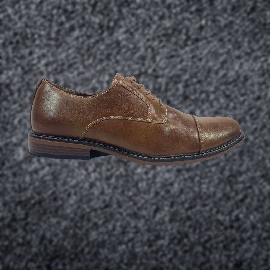 Dexter Comfort Alec Cap Toe Dark Cognac Smooth Oxford Dress Shoes Men’s Size 10