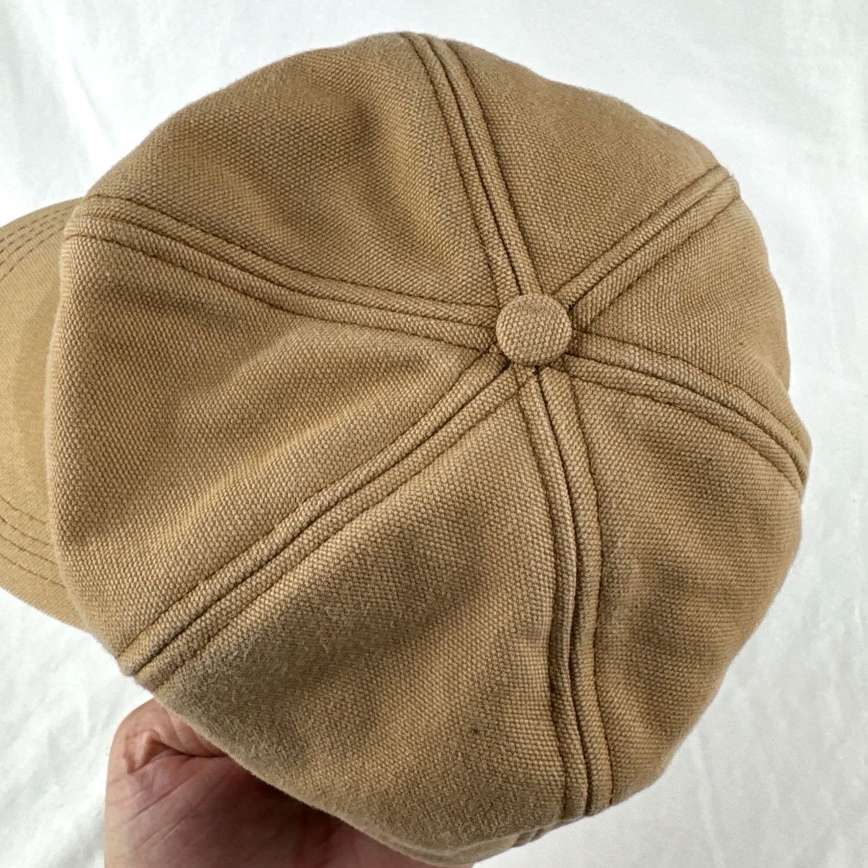 Carhartt VINTAGE Carhartt Duck Canvas Insulated Flap Hat USA Made Workwear 80s S Mens Brown Size ONE SIZE - 7 Thumbnail