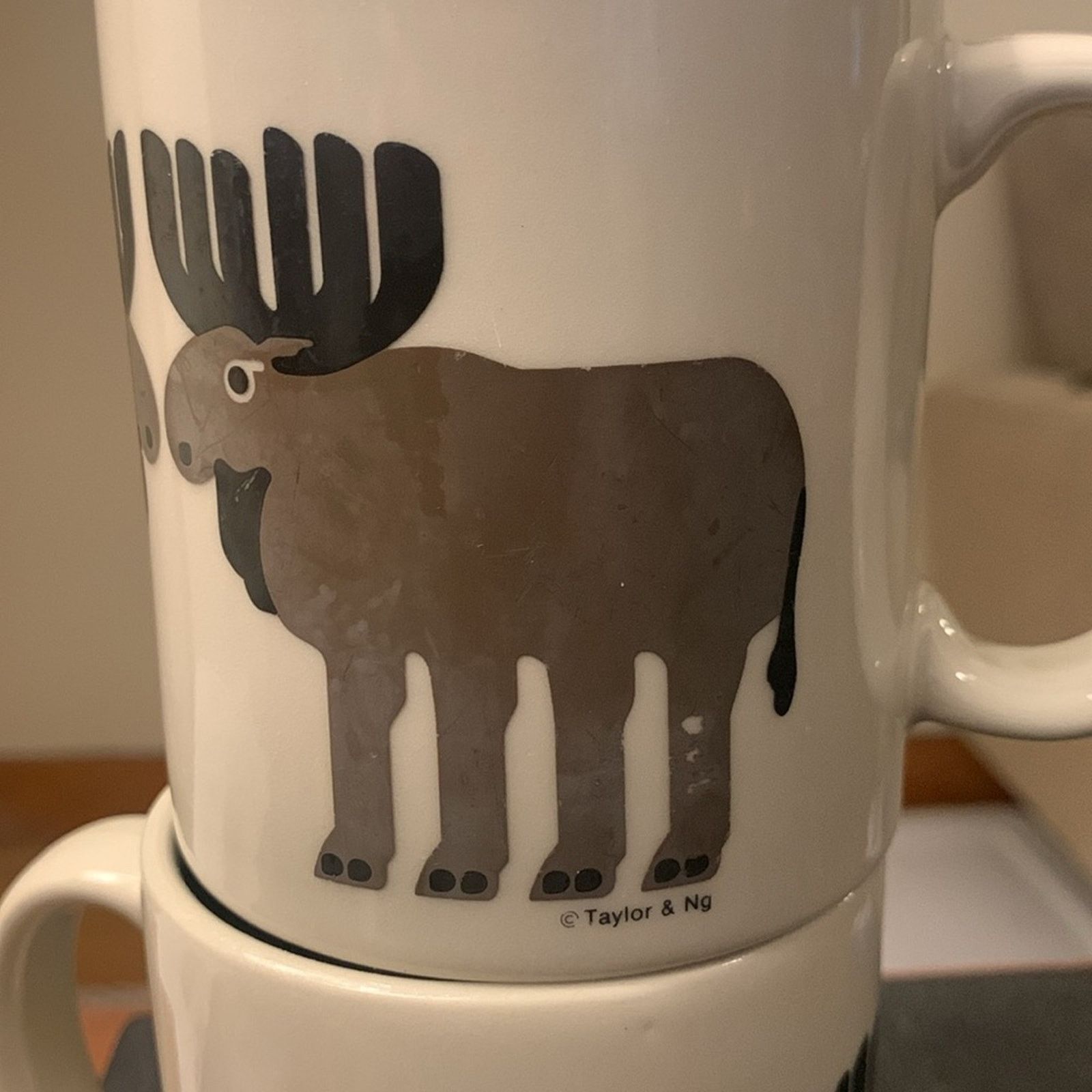 Vintage 2 Taylor & Ng moose coffee mugs cups Size ONE SIZE - 4 Thumbnail