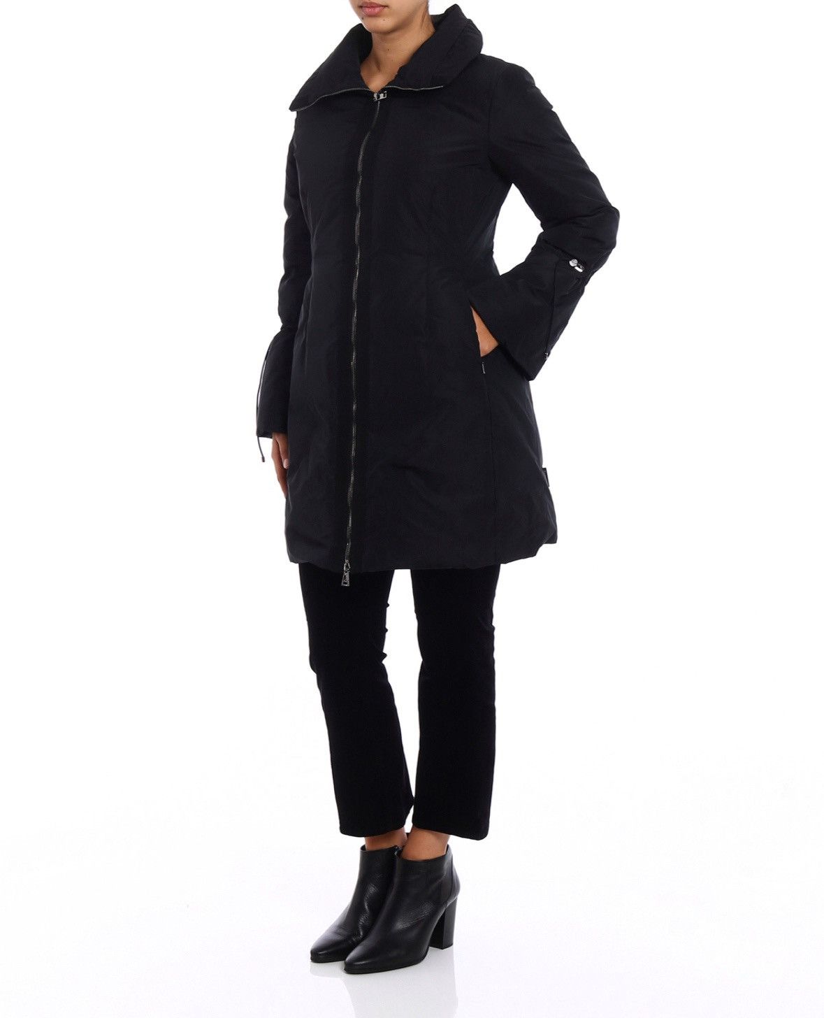 Moncler Moncler Alnus Down Long Jacket Black Size: 1 (S) RRP - 950$ Size S / US 4 / IT 40 - 1 Thumbnail