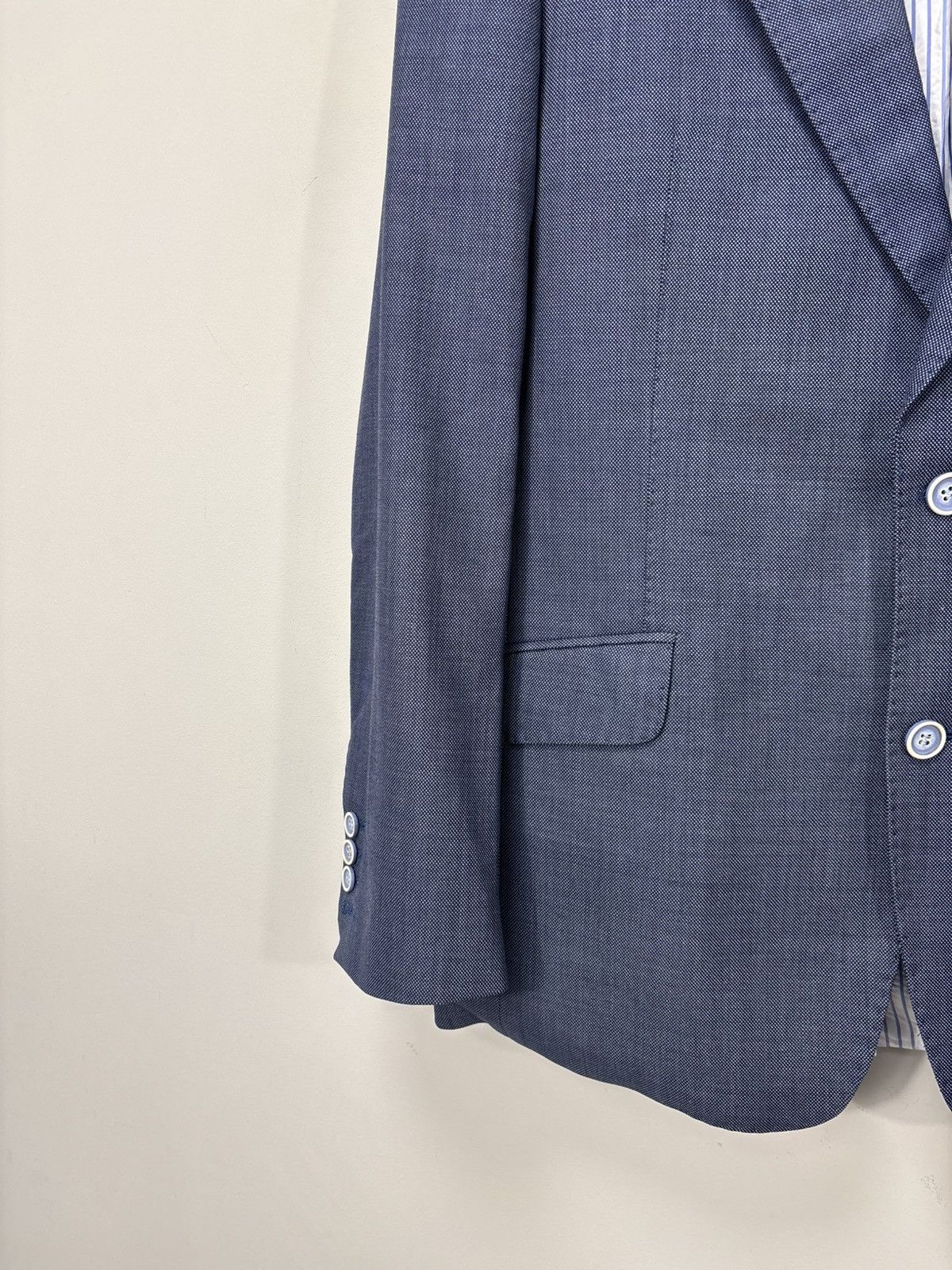 Vitale Barberis Canonico Thomas Baldwin Sartoriale Men’s VBC Super 140s Wool Suit Size 40R - 7 Thumbnail