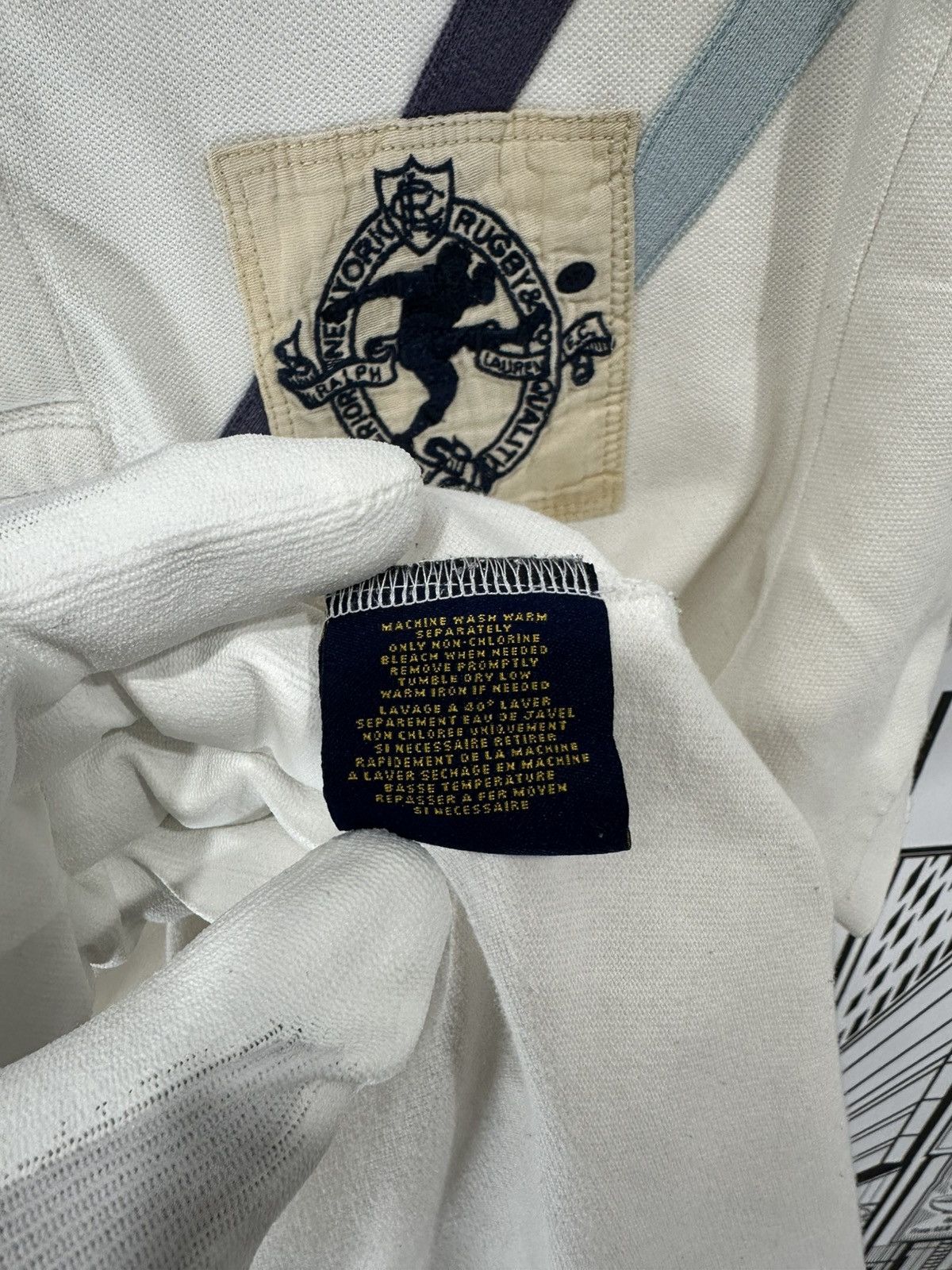 Rugby Ralph Lauren Rugby Ralph Lauren Kicker Crest Rugby Off-White XL Size US XL / EU 56 / 4 - 6 Thumbnail
