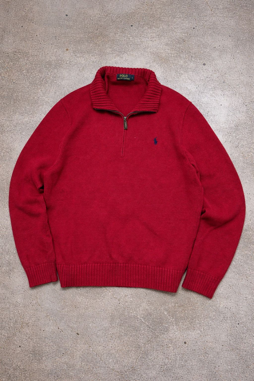 Polo Ralph Lauren Polo Ralph Lauren Quarter Zip Sweater Size US L / EU 52-54 / 3 - 1 Thumbnail