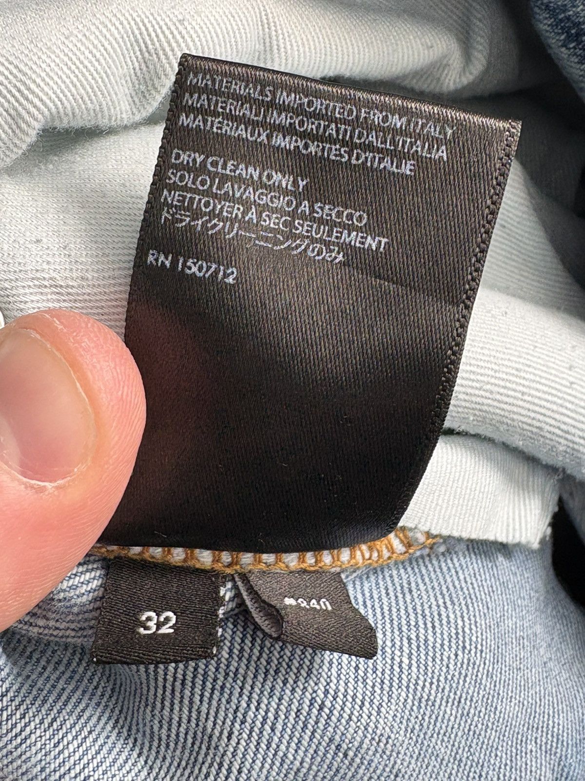 Amiri Amiri MX1 Light Wash Iridescent Patch Jeans - Size 32 Size US 32 / EU 48 - 7 Thumbnail