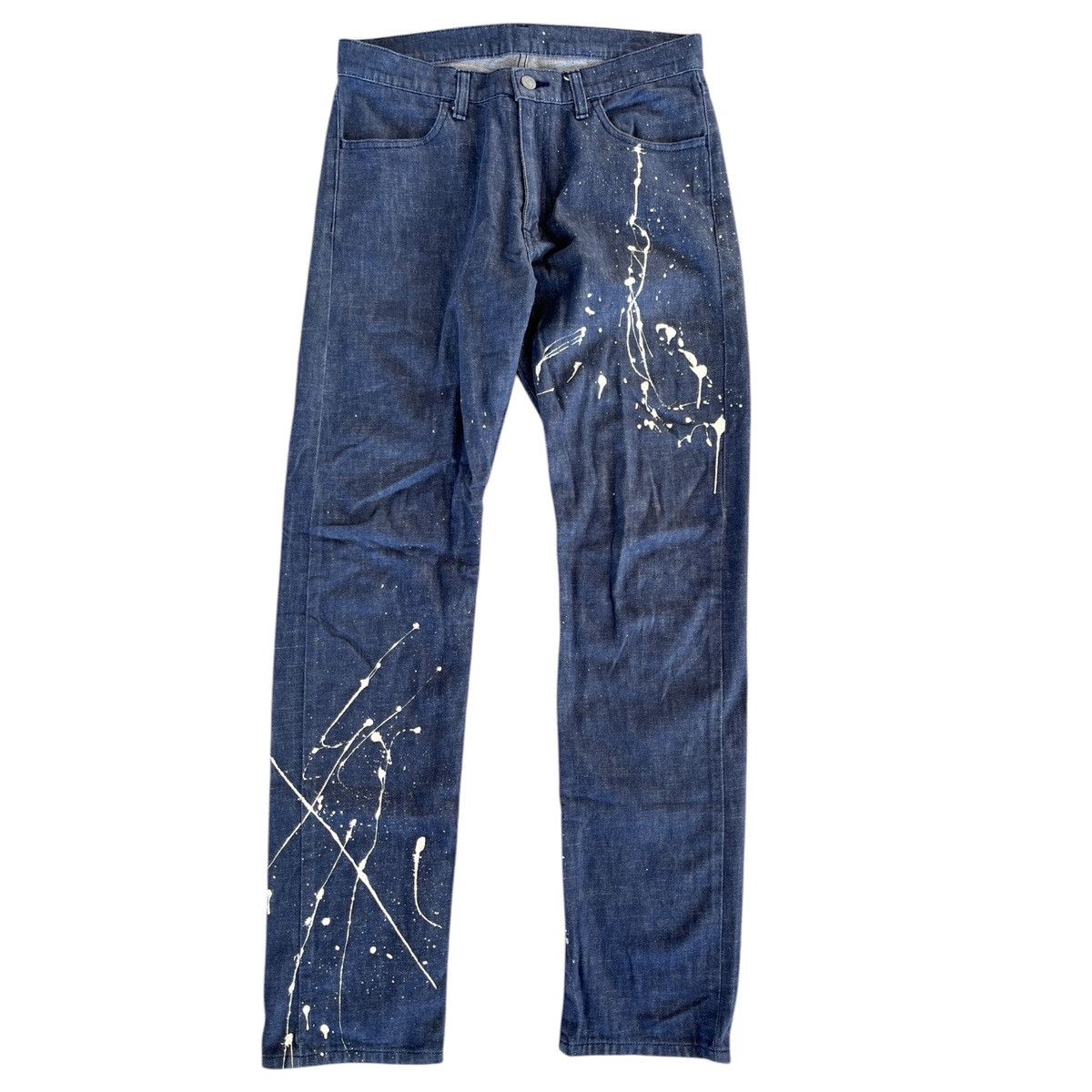 Greg Lauren Vintage Paint Splattered Jeans RRL HELMUT LANG STYLE Size US 34 / EU 50 - 1 Thumbnail